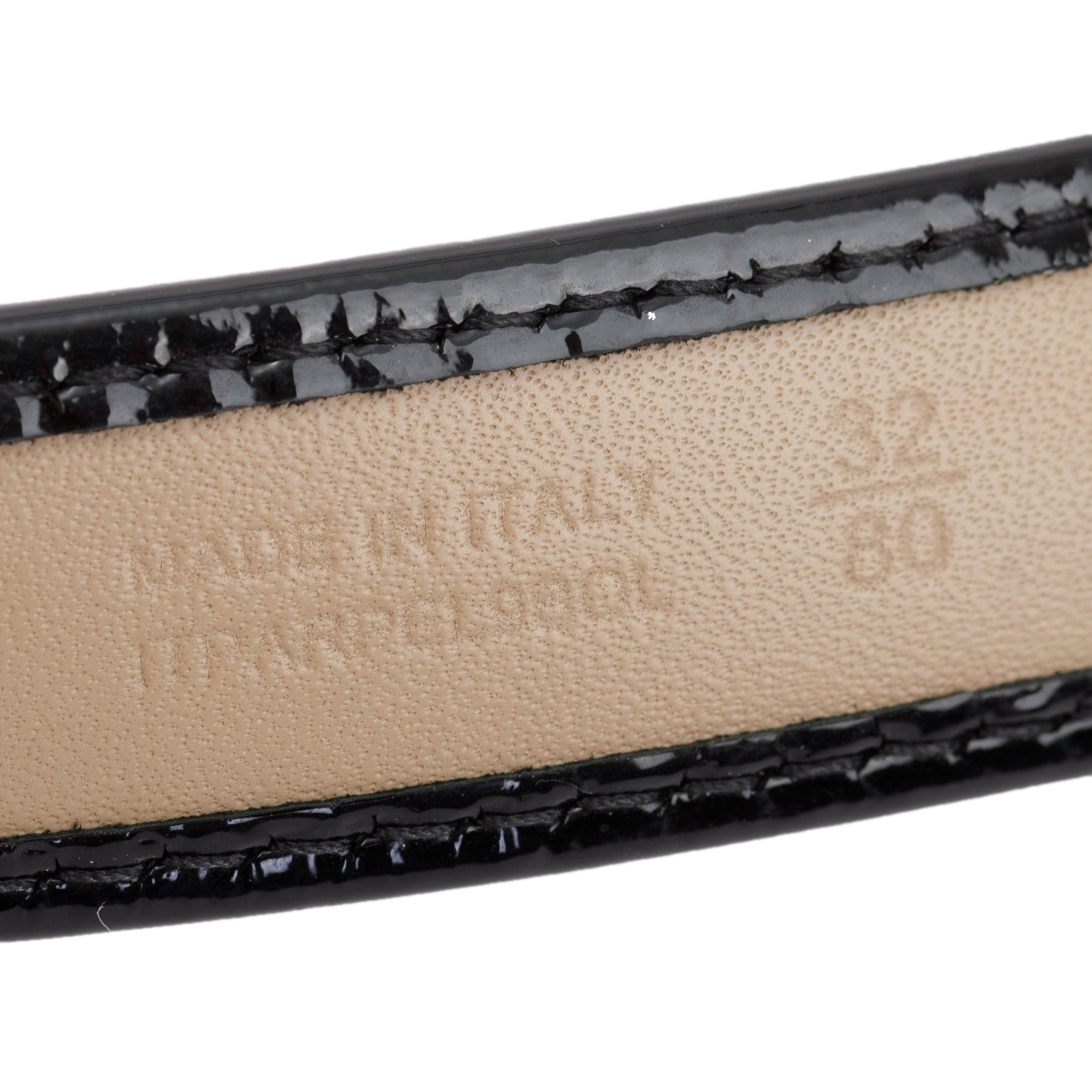 Burberry Nova Check and Leather Skinny Belt