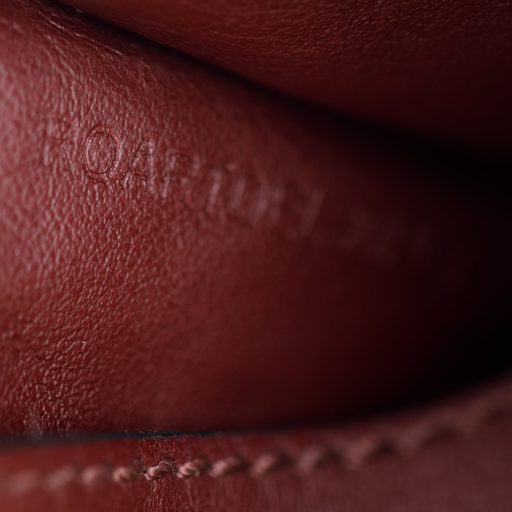 Burberry Orange/Burgundy Leather Card Holder