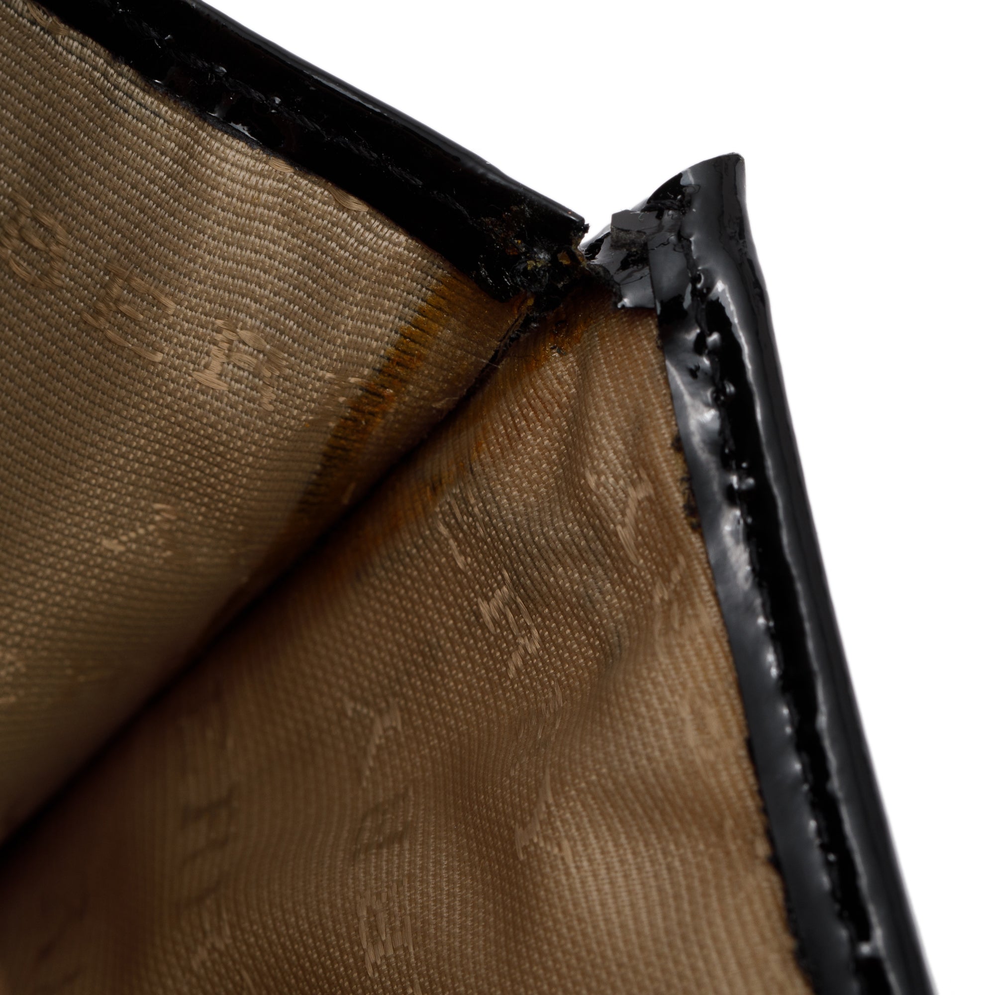 Burberry Patent Leather Trimmed House Check Continental Wallet