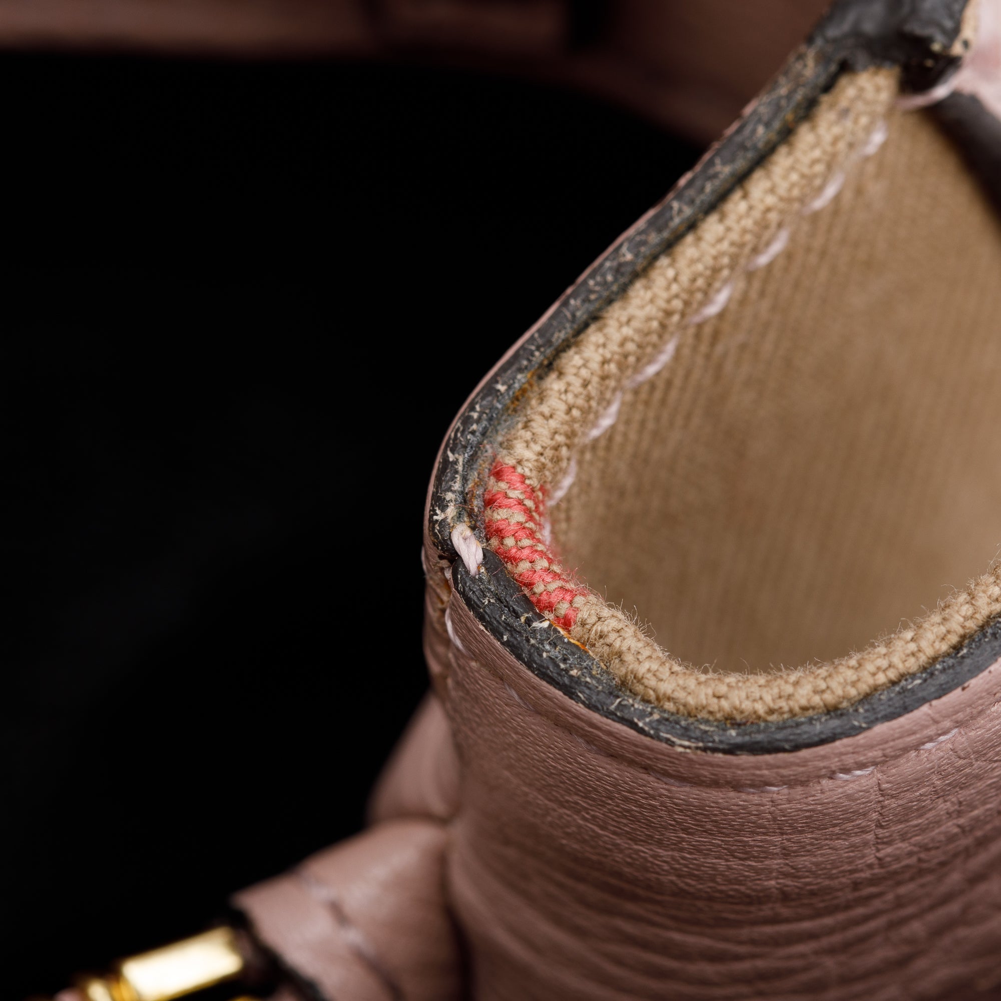 Burberry Pink Calfskin Leather House Check Medium Banner Tote w/ Strap