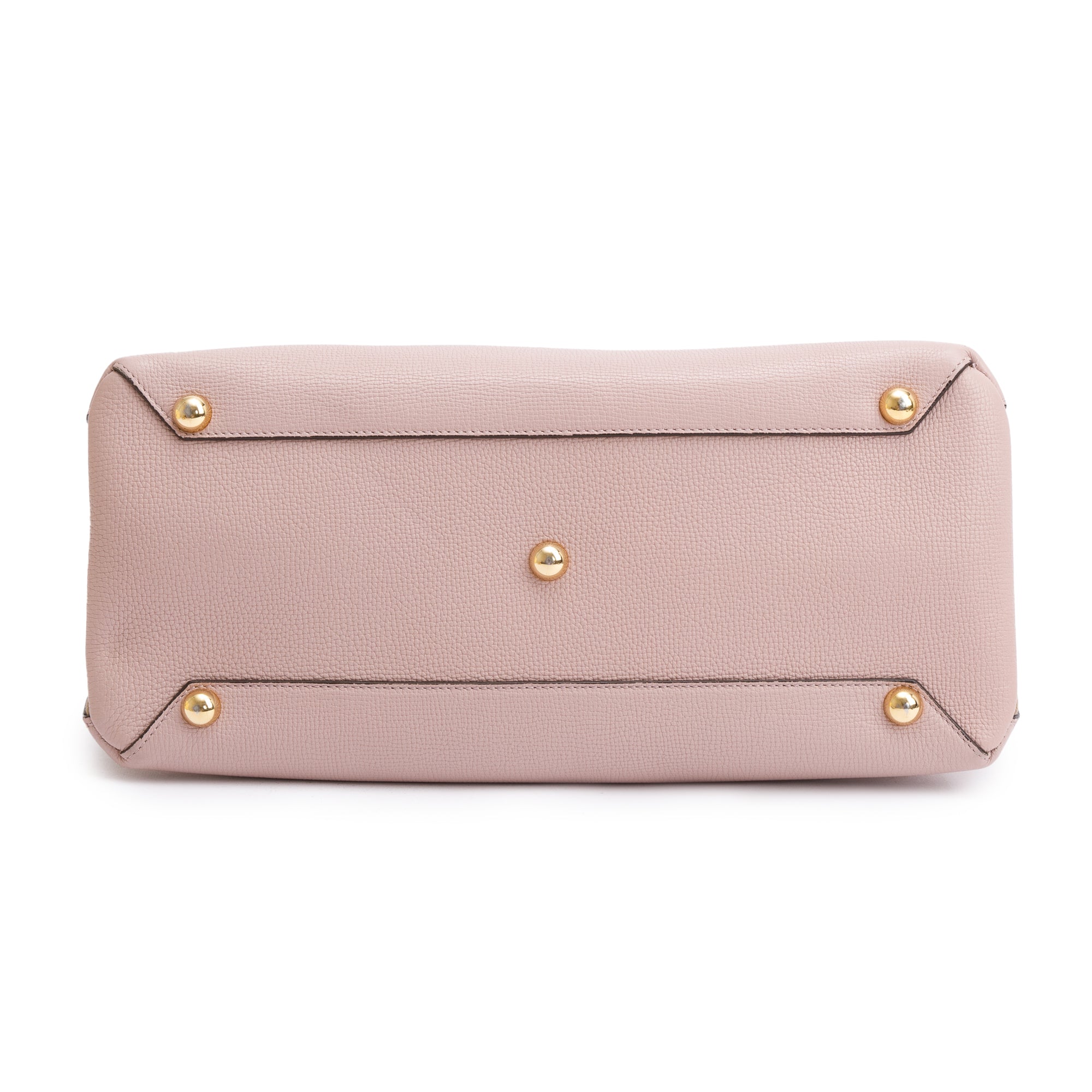 Burberry Pink Calfskin Leather House Check Medium Banner Tote w/ Strap