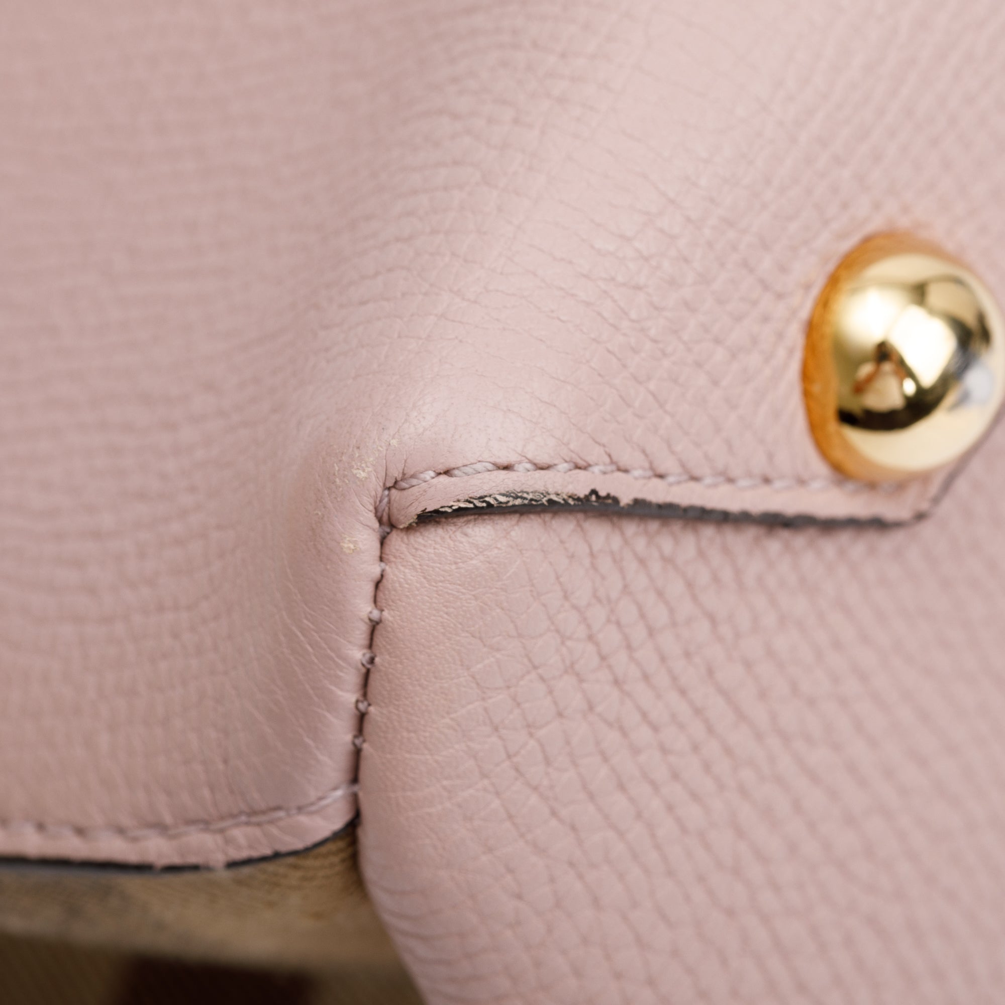 Burberry Pink Calfskin Leather House Check Medium Banner Tote w/ Strap