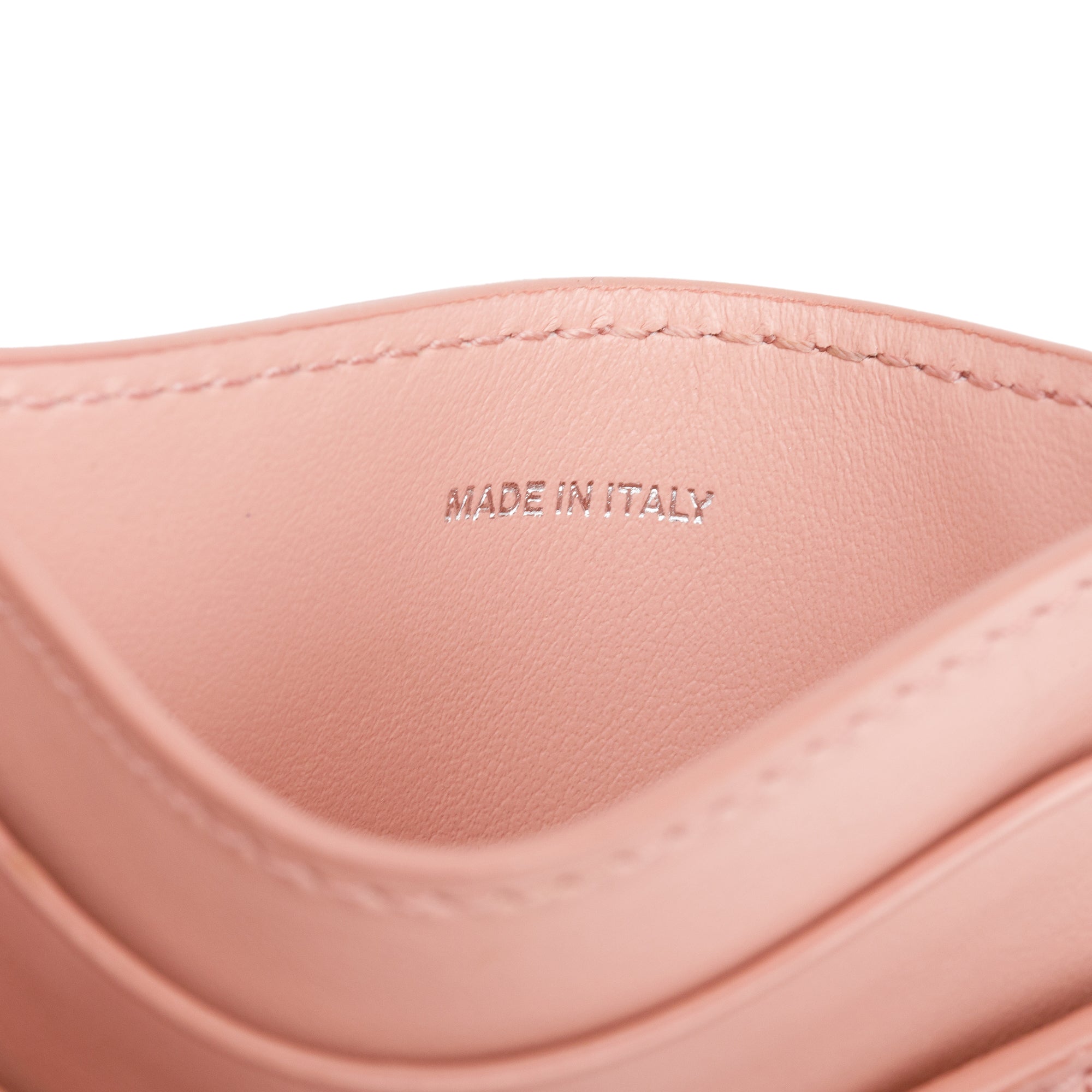 Burberry Pink Calfskin Leather TB Card Holder w/ Receipt