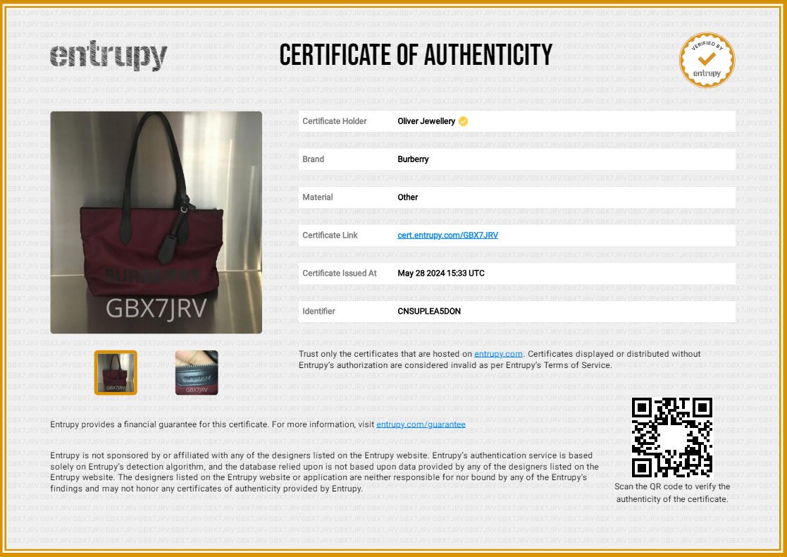 Burberry Red Nylon Logo Small Ardwell Tote Bag