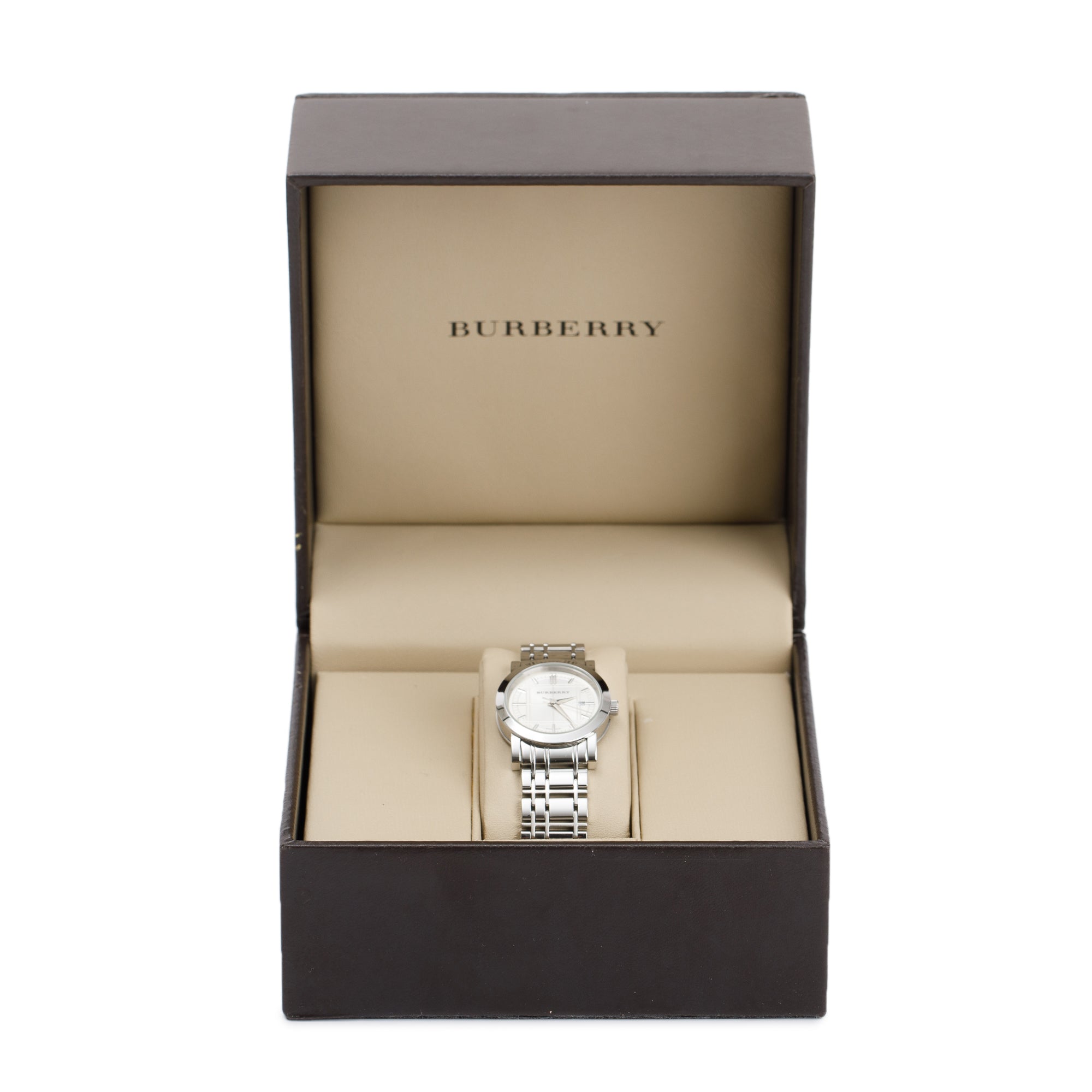 Burberry Stainless Steel BU1351 Heritage 28 MM Watch w/ Box