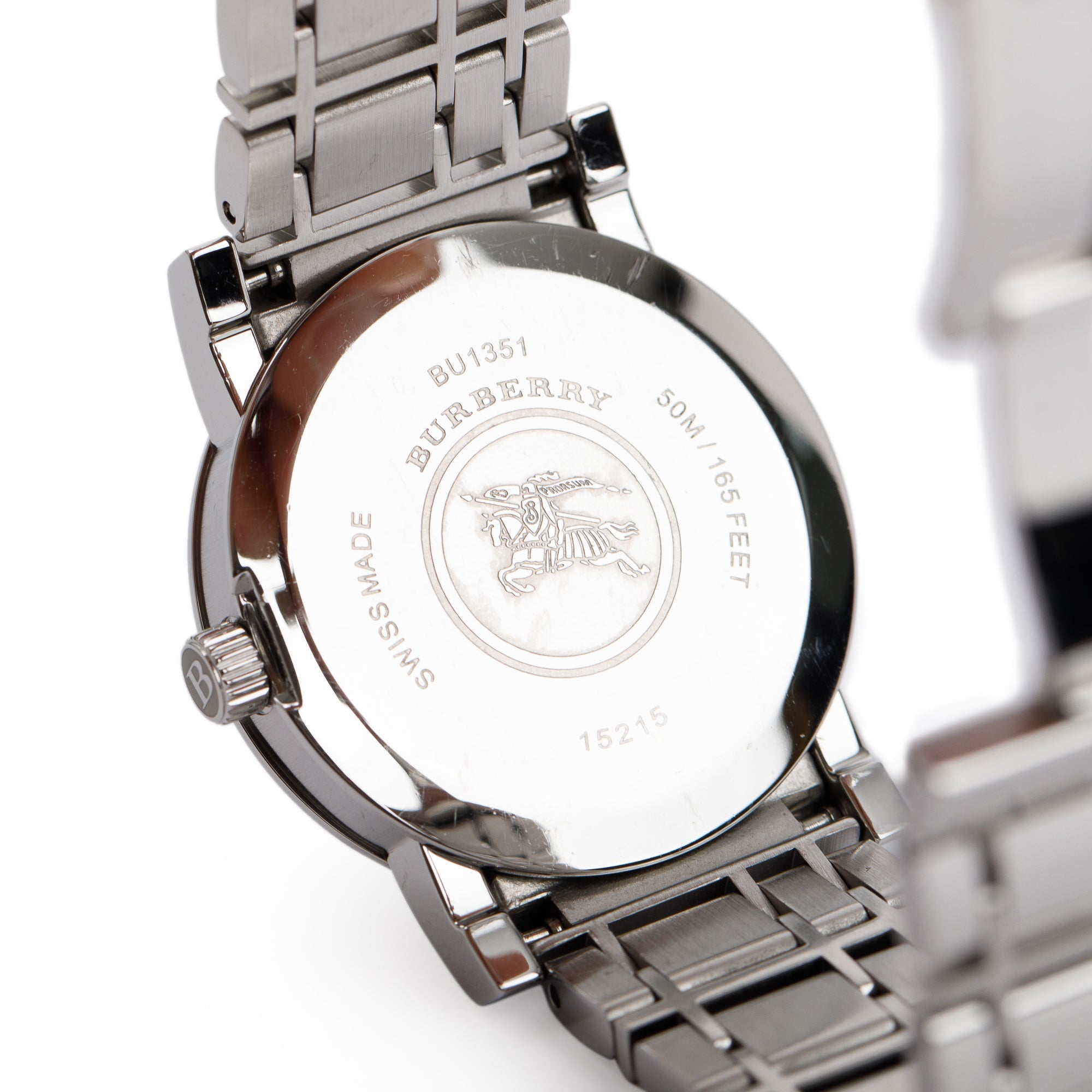 Burberry Stainless Steel BU1351 Heritage 28 MM Watch w/ Box