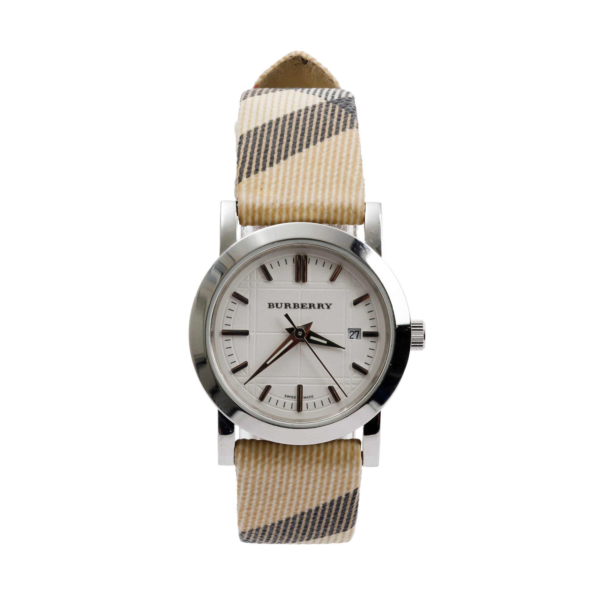 Burberry Stainless Steel BU1387 Nova Check 28 MM Watch