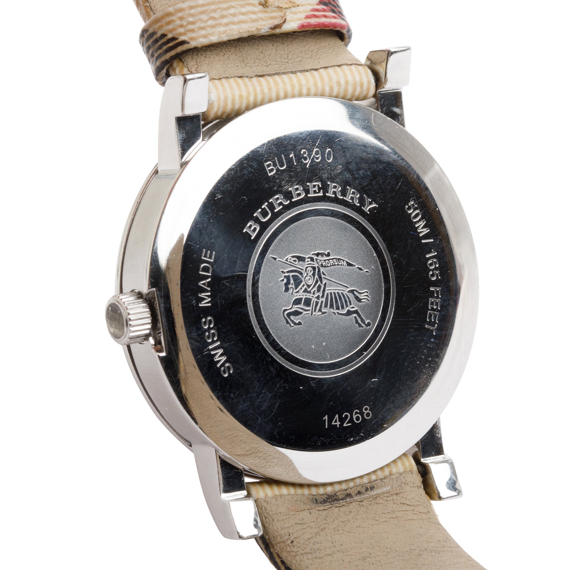 Burberry Stainless Steel BU1390 Nova Check 38 MM Watch