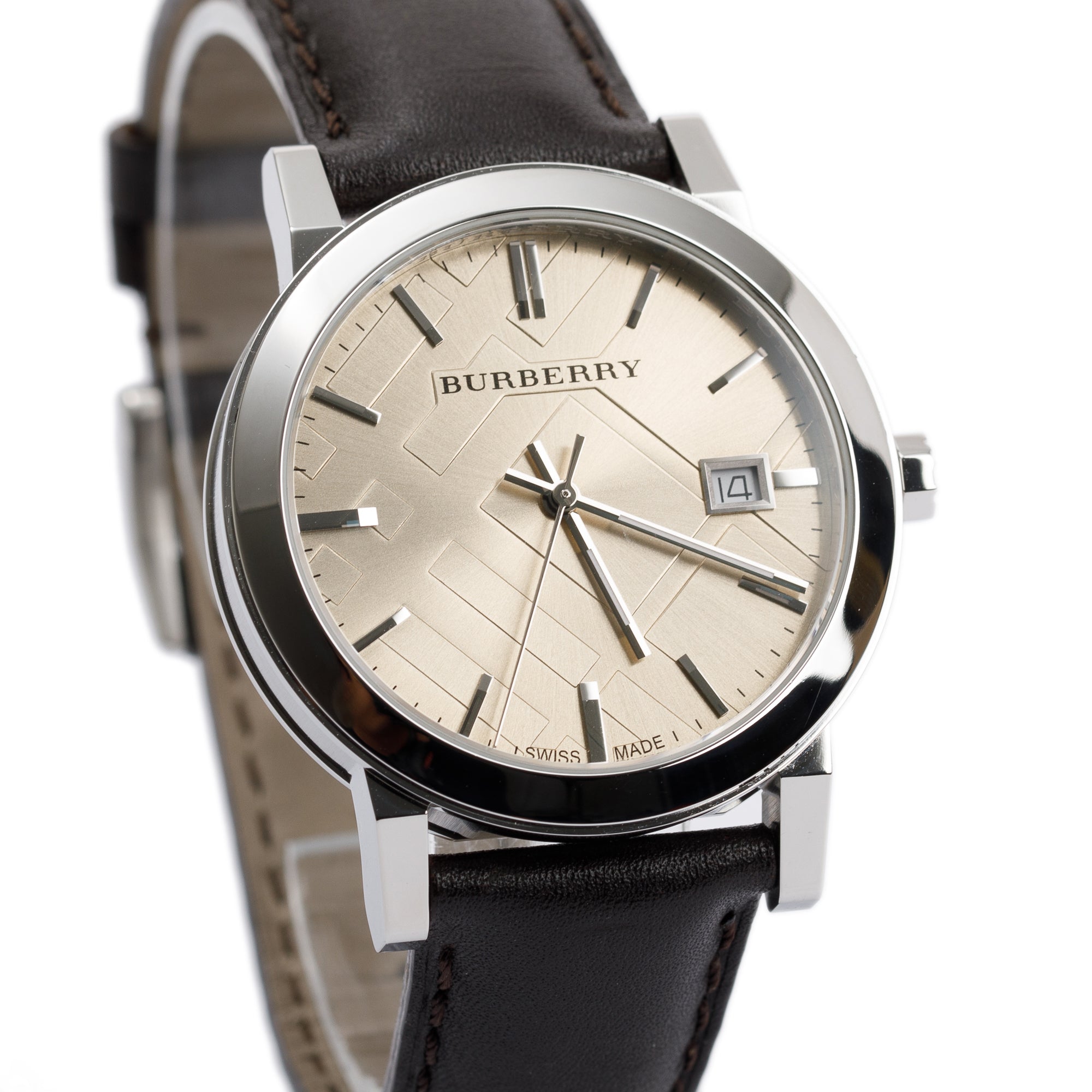 Burberry Stainless Steel BU9011 The City 38 MM Watch w/ Box