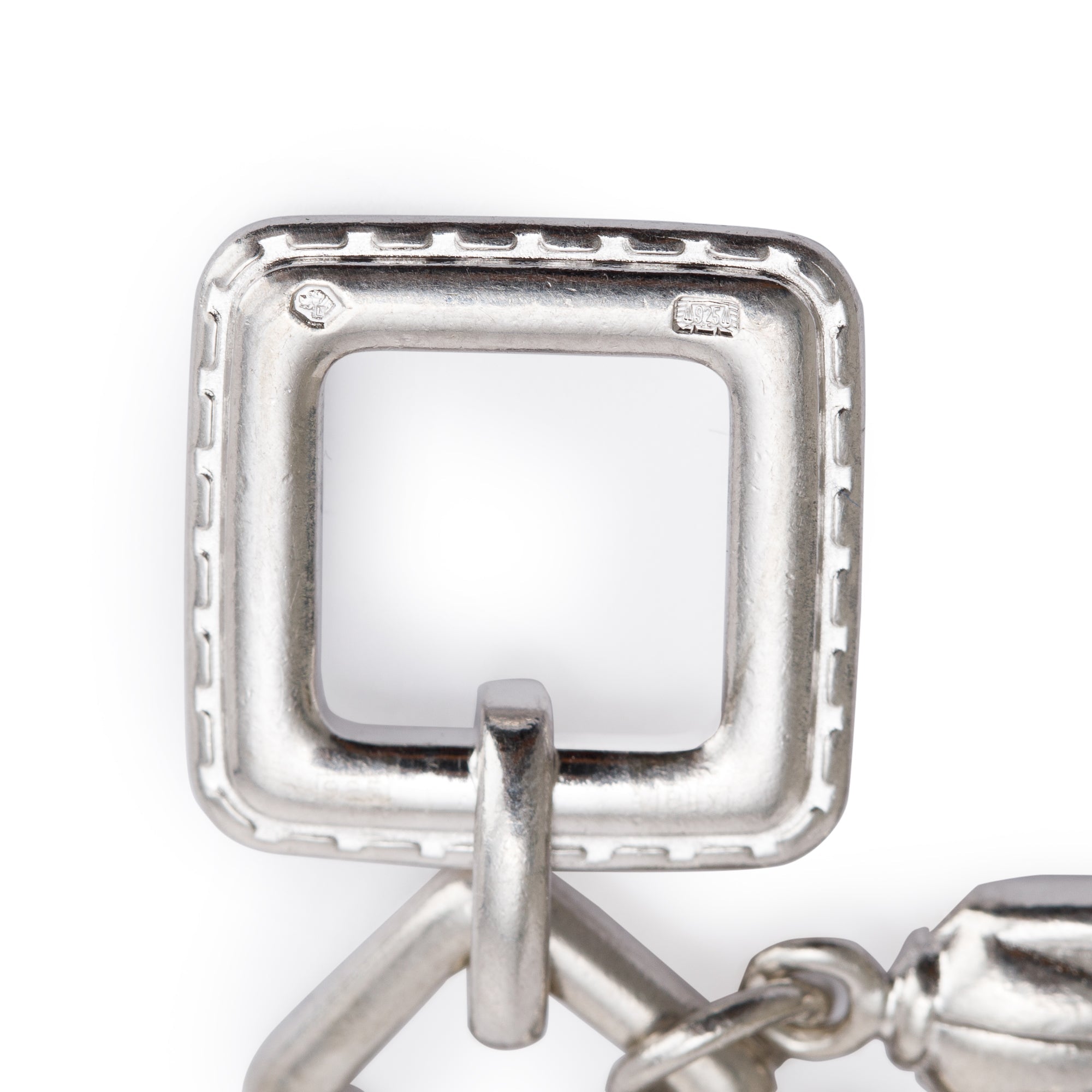 Burberry Sterling Silver Charm Bracelet Watch