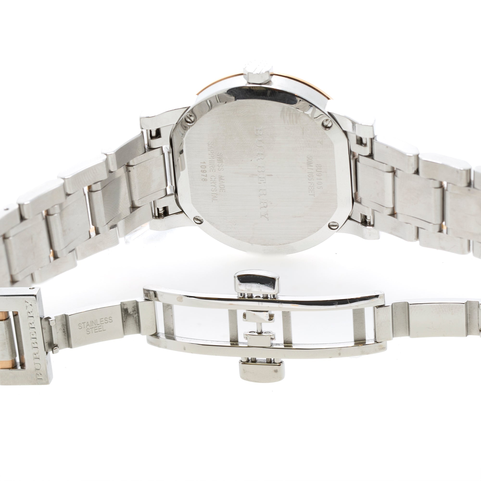 Burberry Two-Tone The City Watch w/ Box