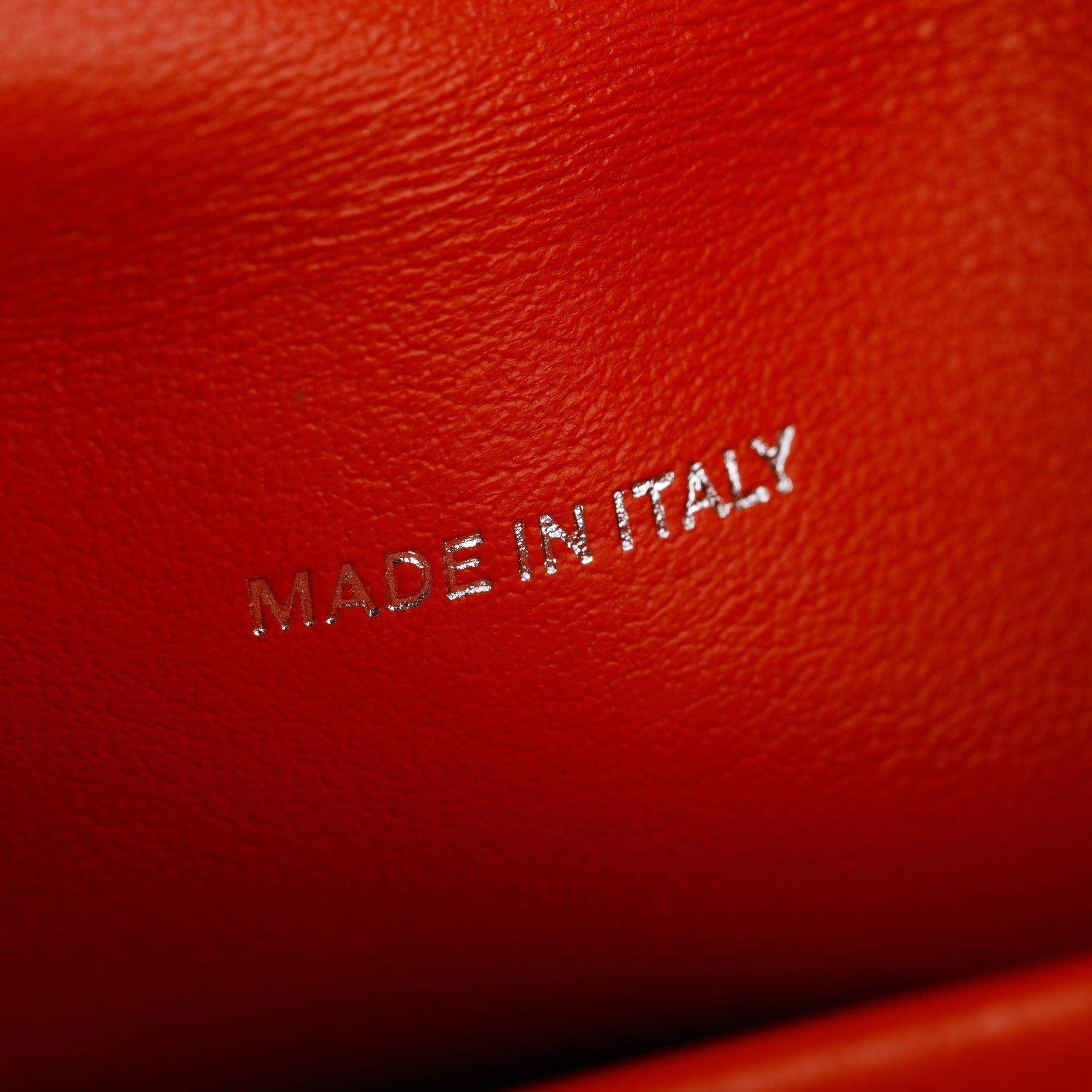 Burberry Vermillion Monogram Calfskin Jessie Chain Card Case