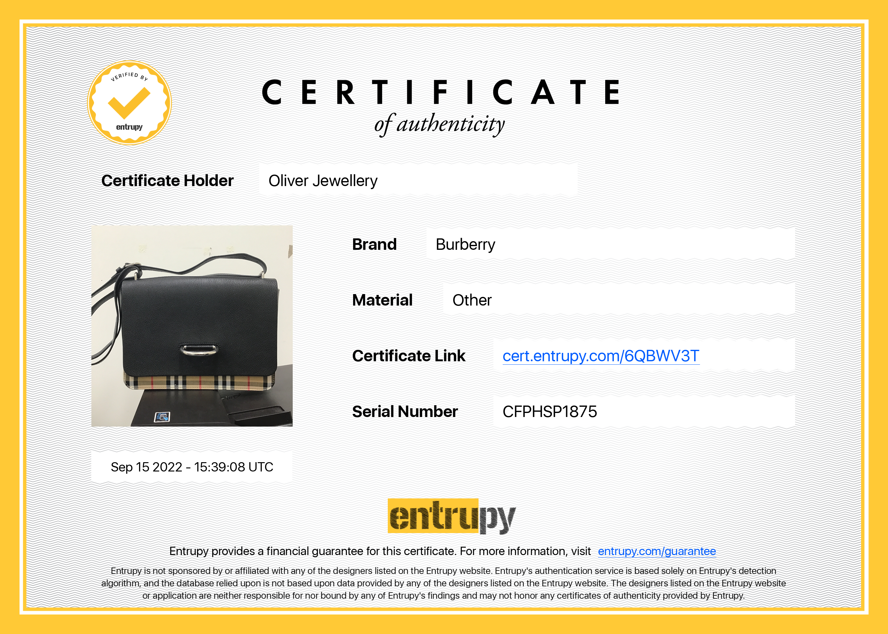 Burberry Vintage Check Canvas & Black Leather Medium D-Ring Shoulder Bag