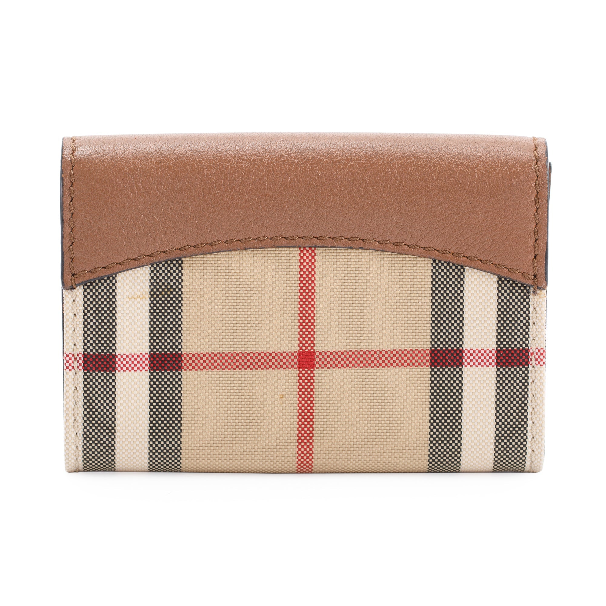 Burberry Vintage Check Flap Card Case Wallet