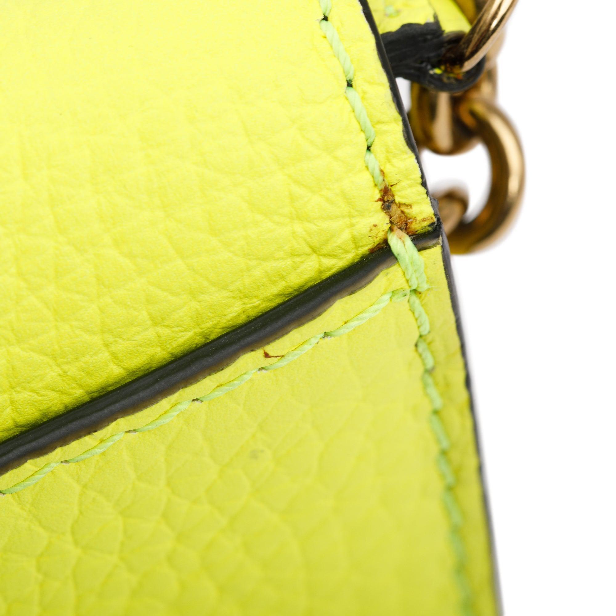 Burberry Yellow Leather Hampshire Crossbody Bag