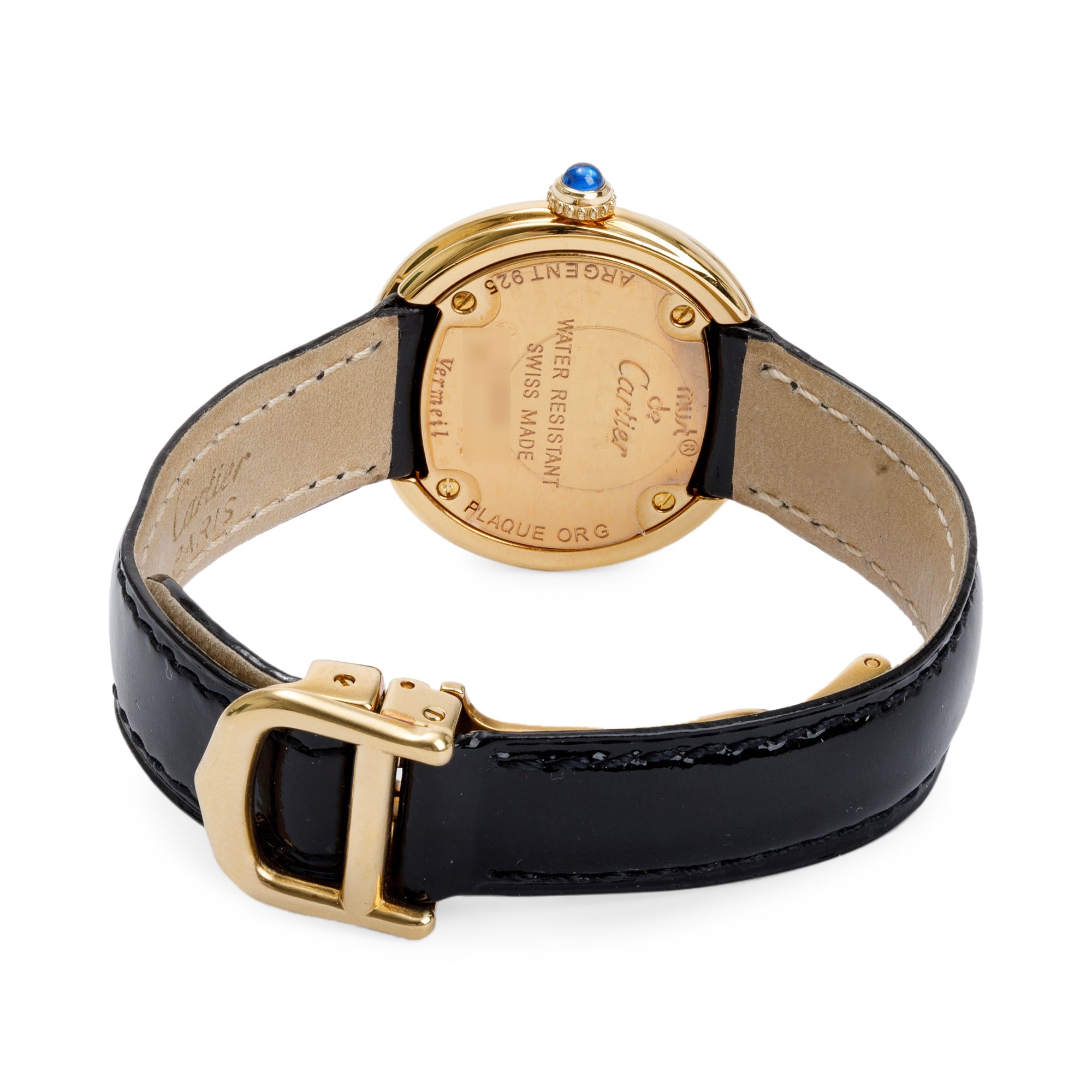 Cartier 18k Gold Vermeil Must De Cartier Trinity 27MM Watch w/ Box & Papers