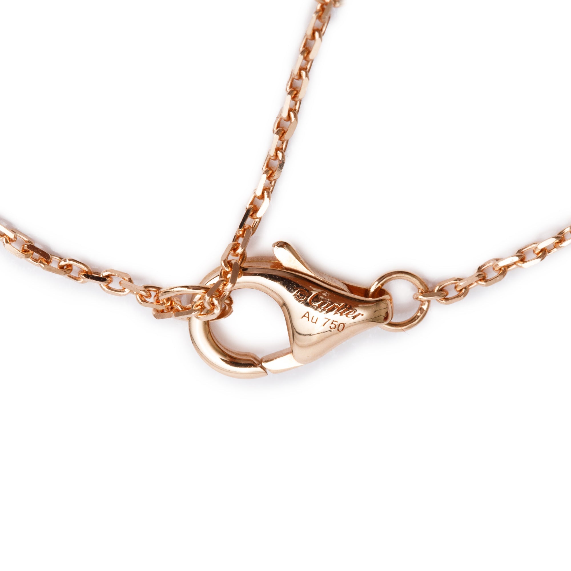 Cartier 18k Rose Gold Diamond D'Amour Bracelet, XS Model w/ Box, Receipt & Certificate