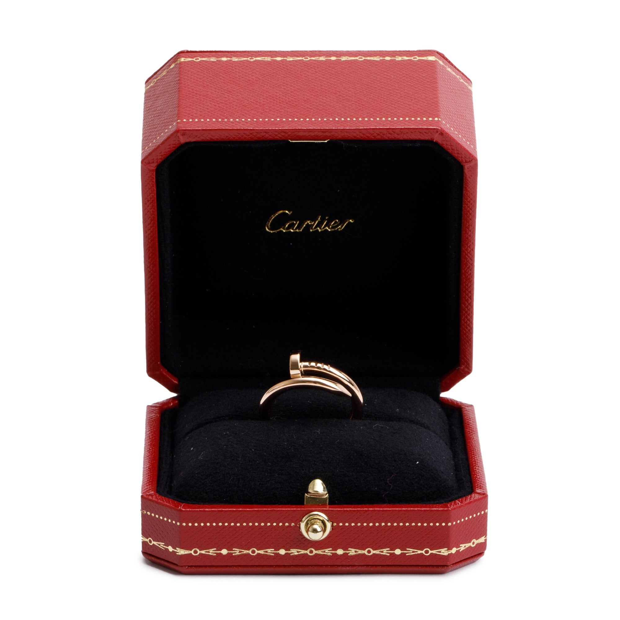 Cartier 18k Rose Gold Juste Un Clou Ring, Size 54 6.25 w/ Box