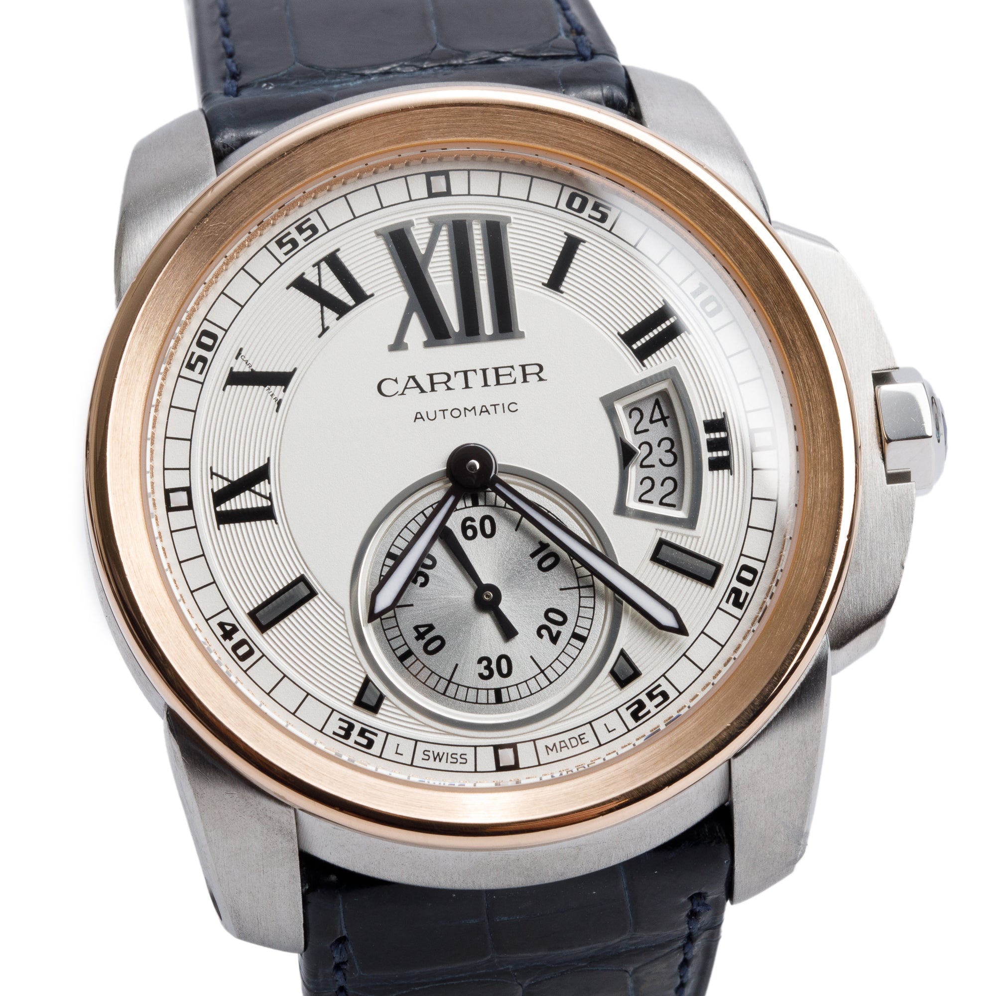Cartier 18k Rose Gold & Stainless Steel Calibre de Cartier 42 MM Automatic Watch