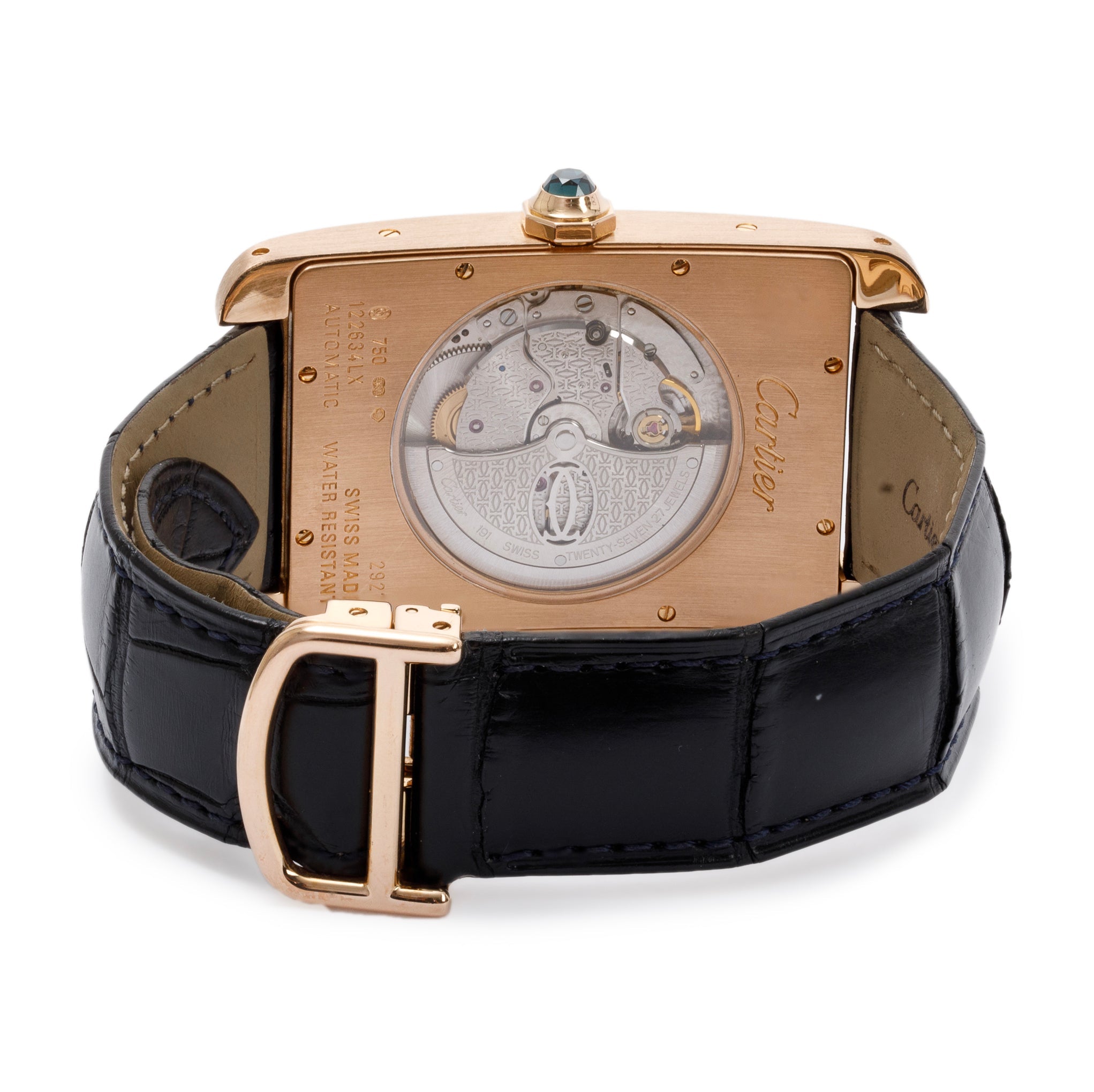 Cartier 18k Rose Gold Tank Americaine XL Watch