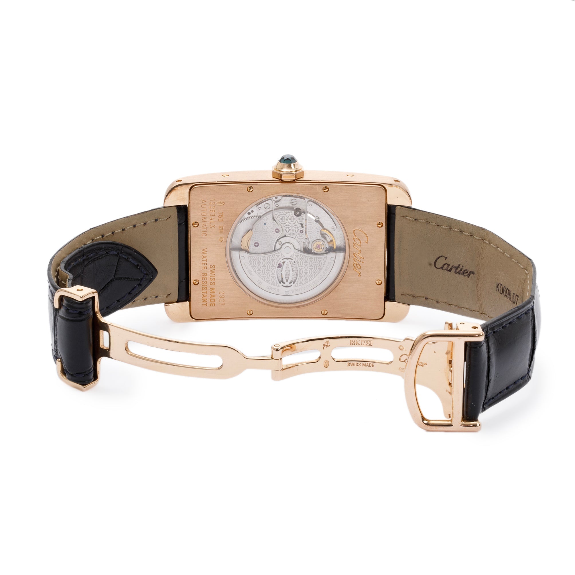 Cartier 18k Rose Gold Tank Americaine XL Watch