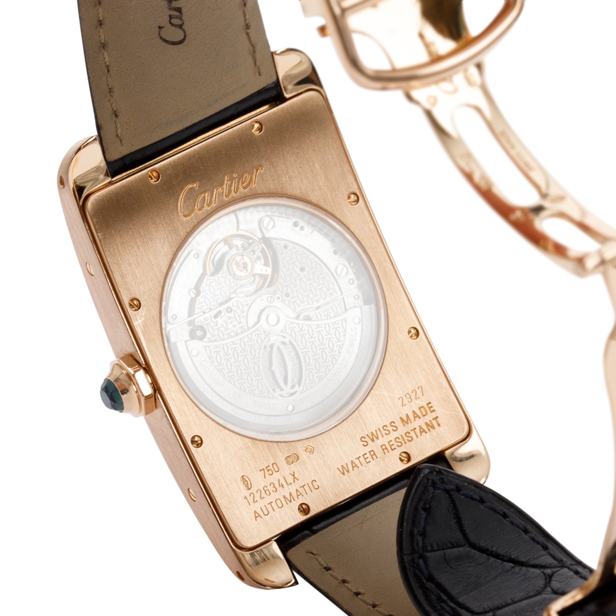 Cartier 18k Rose Gold Tank Americaine XL Watch