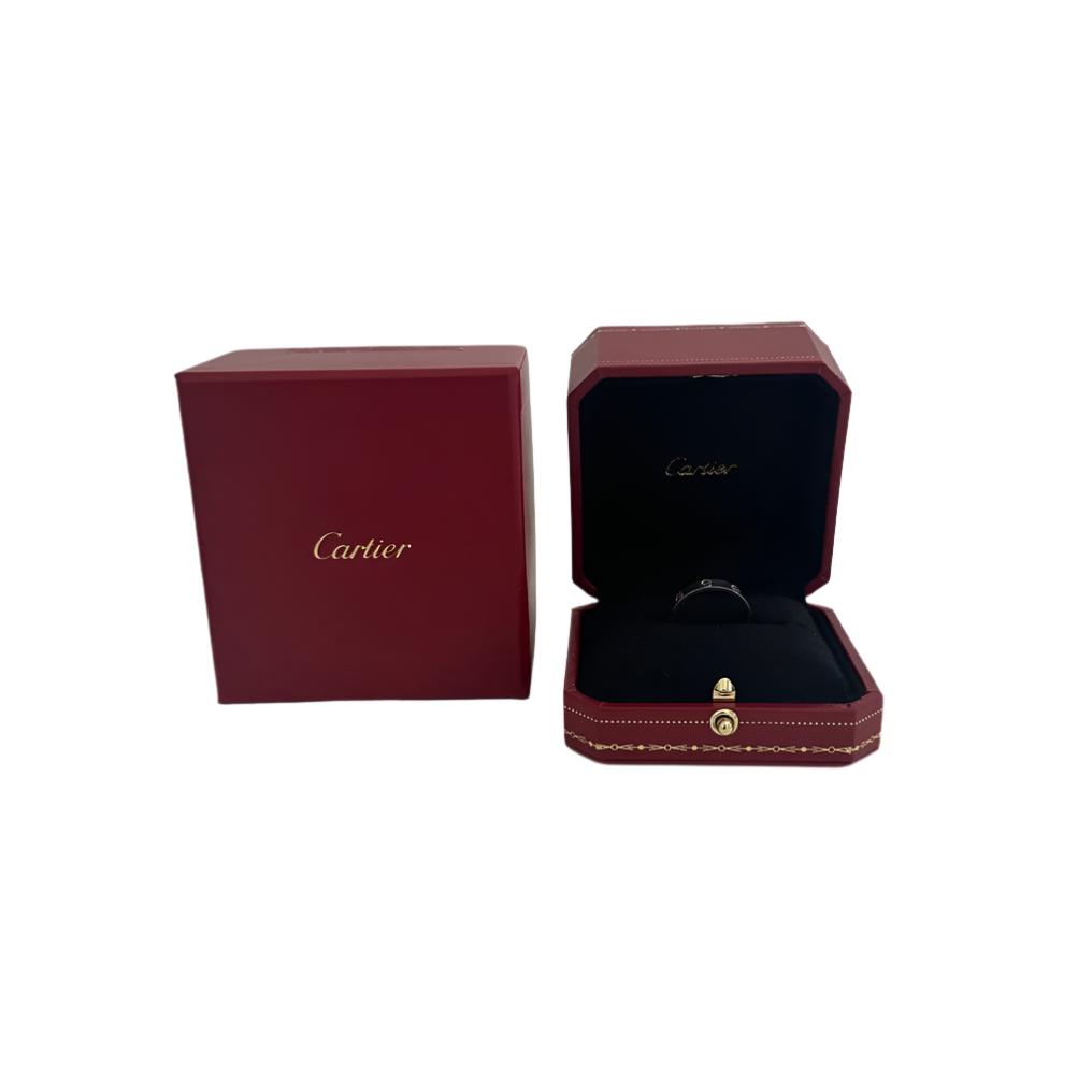Cartier 18k White Gold 3.6 MM Love Wedding Band Ring, Size 57 8 w/ Box