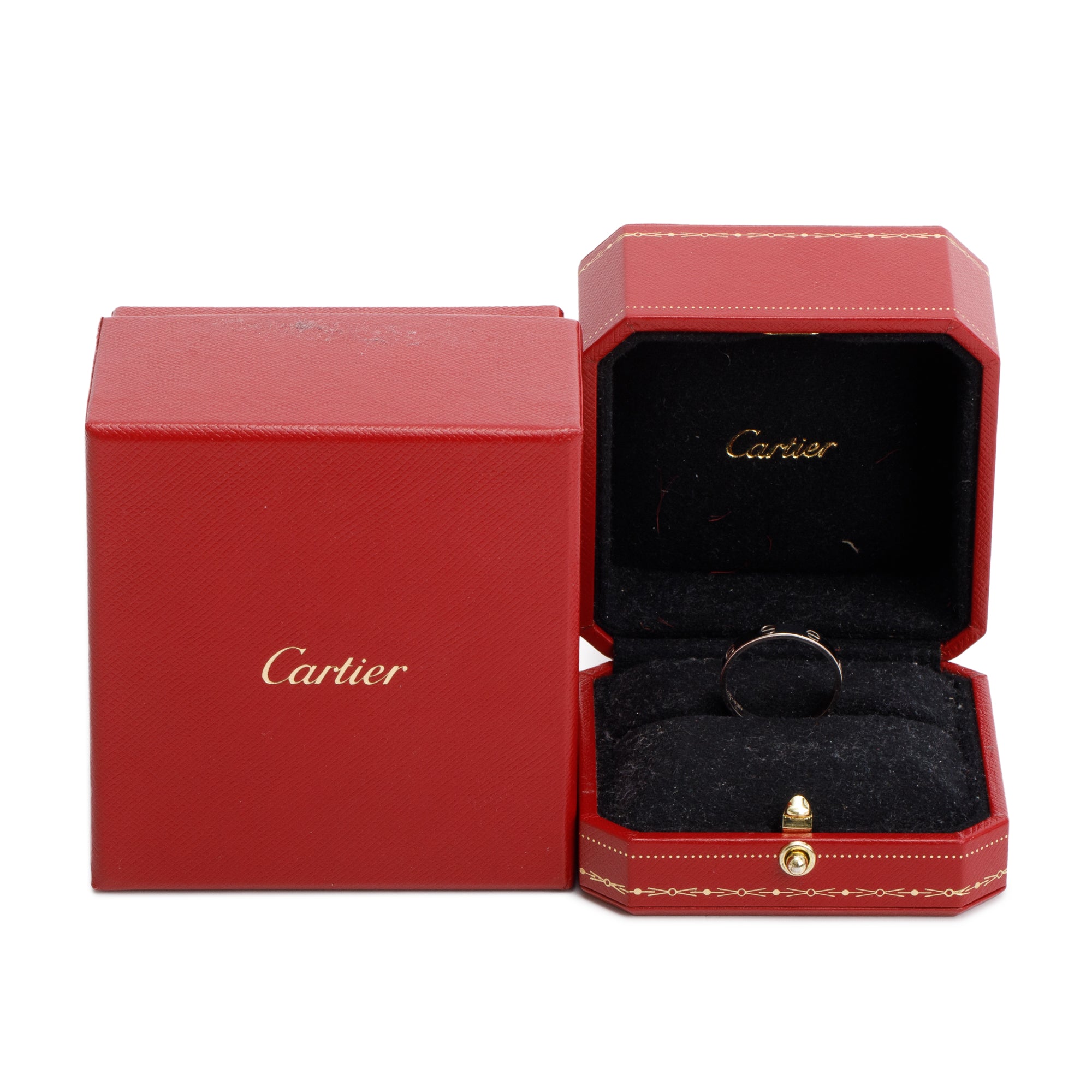 Cartier 18k White Gold 3.6 MM Love Wedding Band Ring, Size 47 4 w/ Box, Receipt & Certificate