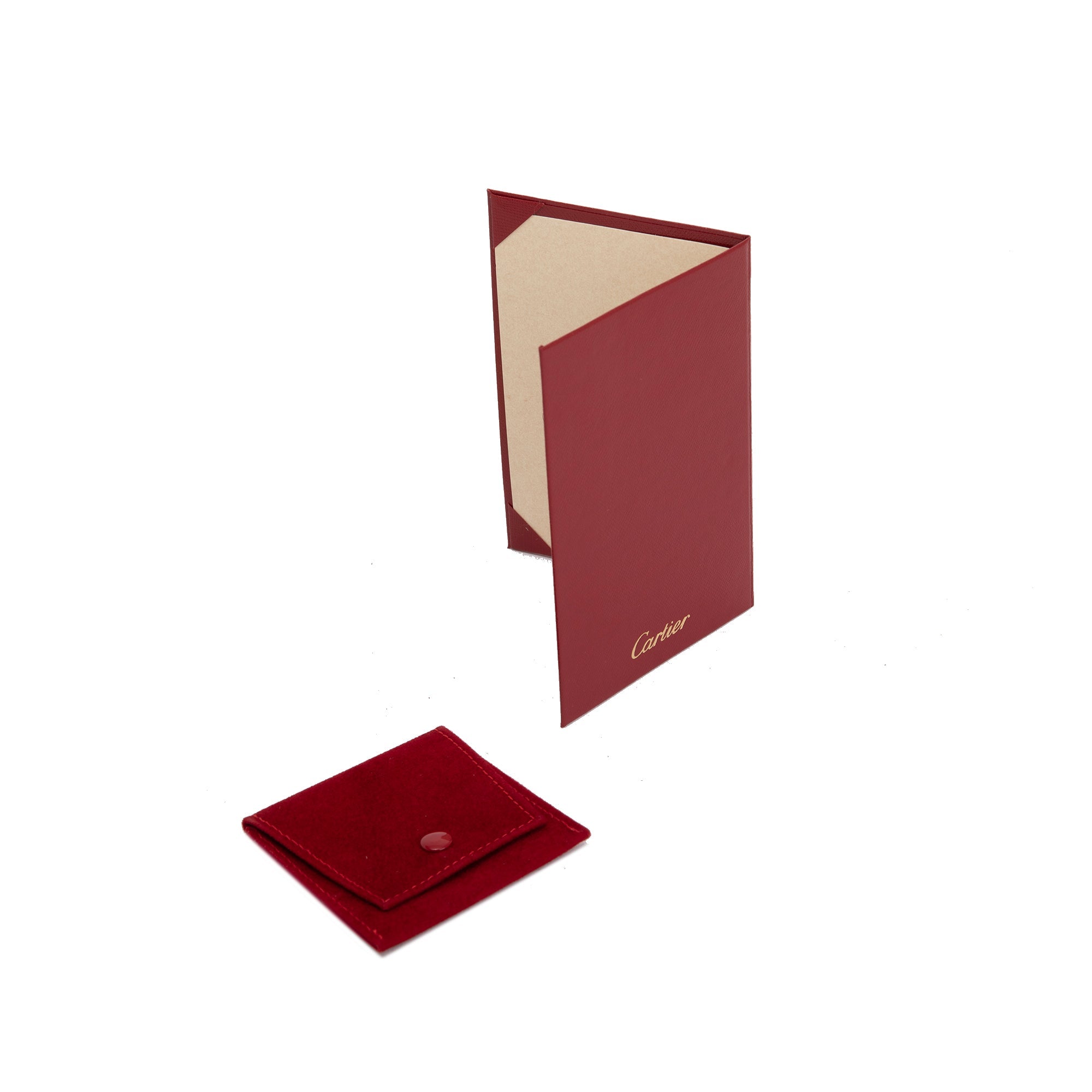 Cartier 18k White Gold D'Amour Pave Diamond Stud Earrings w/ Receipt & Certificate