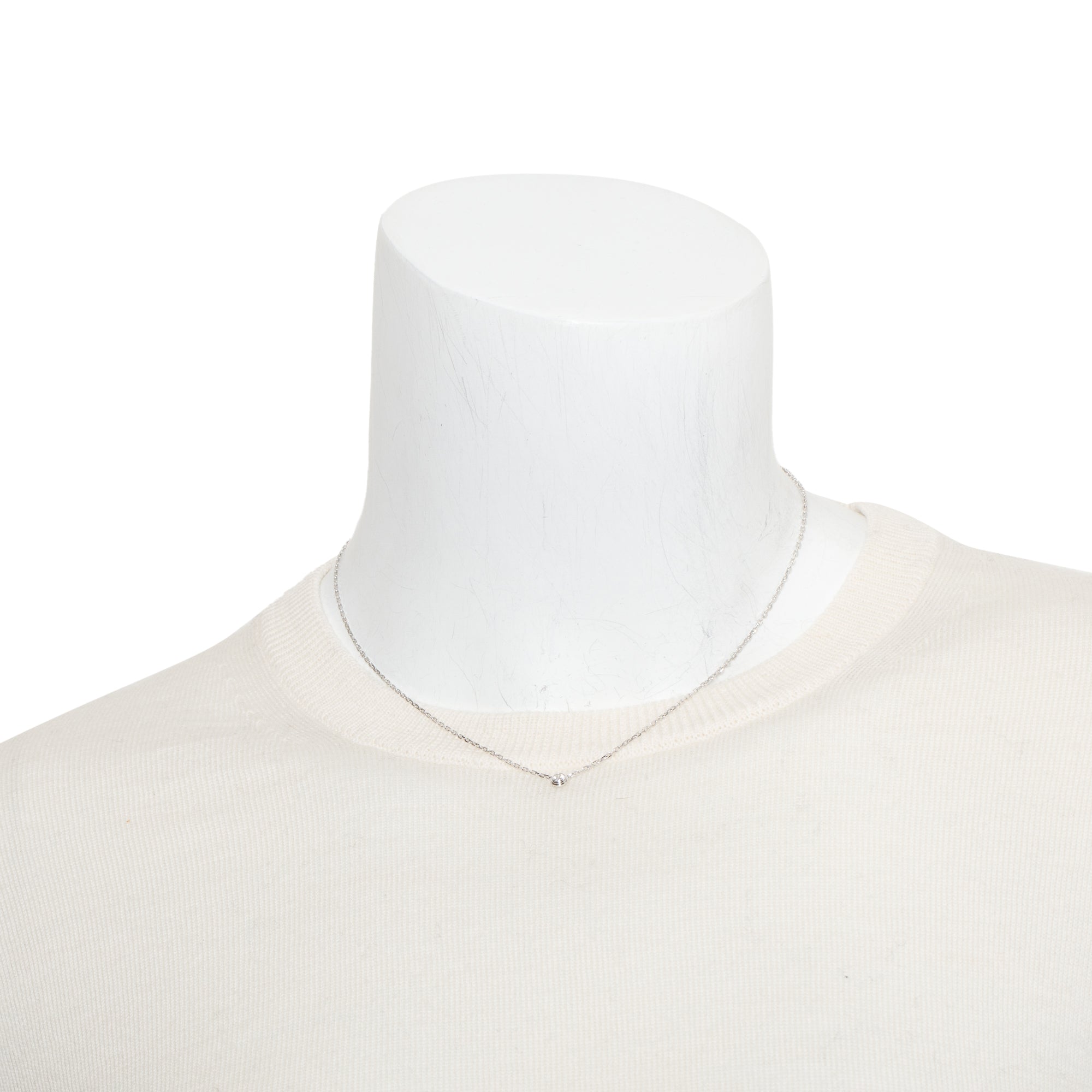 Cartier 18k White Gold Diamond D'Amour Pendant Necklace, Small Model