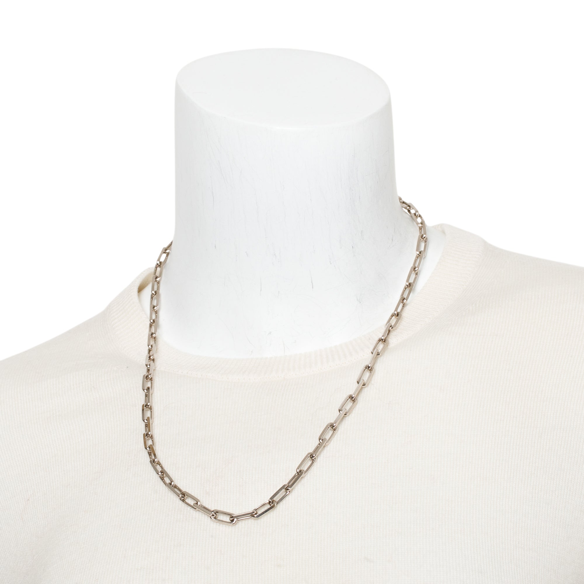 Cartier 18k White Gold Santos de Cartier Necklace