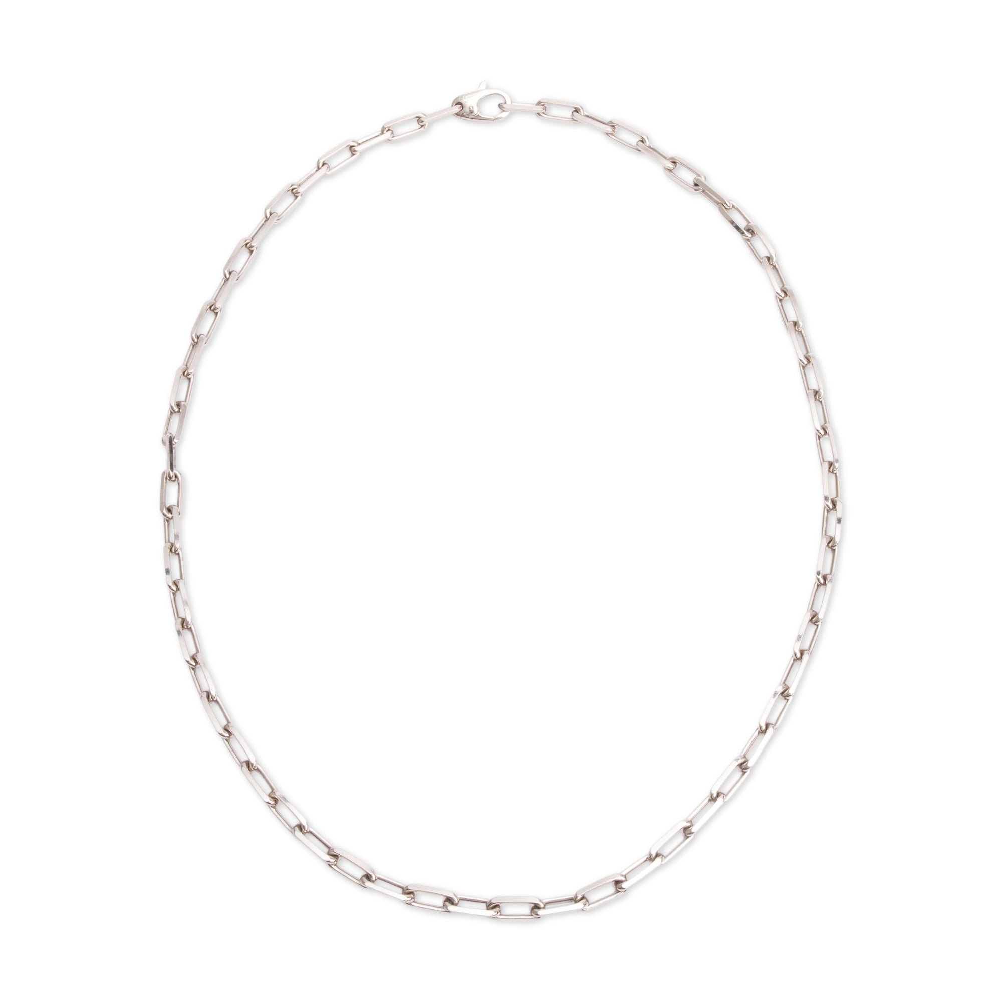 Cartier 18k White Gold Santos de Cartier Necklace