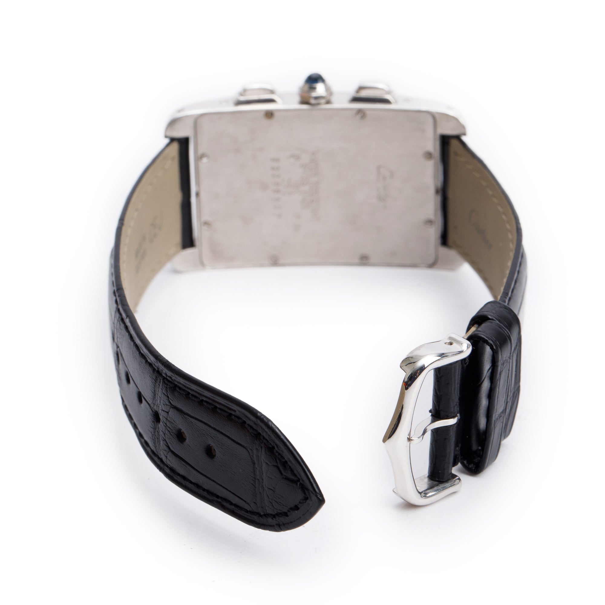 Cartier 18k White Gold Tank Americaine Chronoflex Watch 2312
