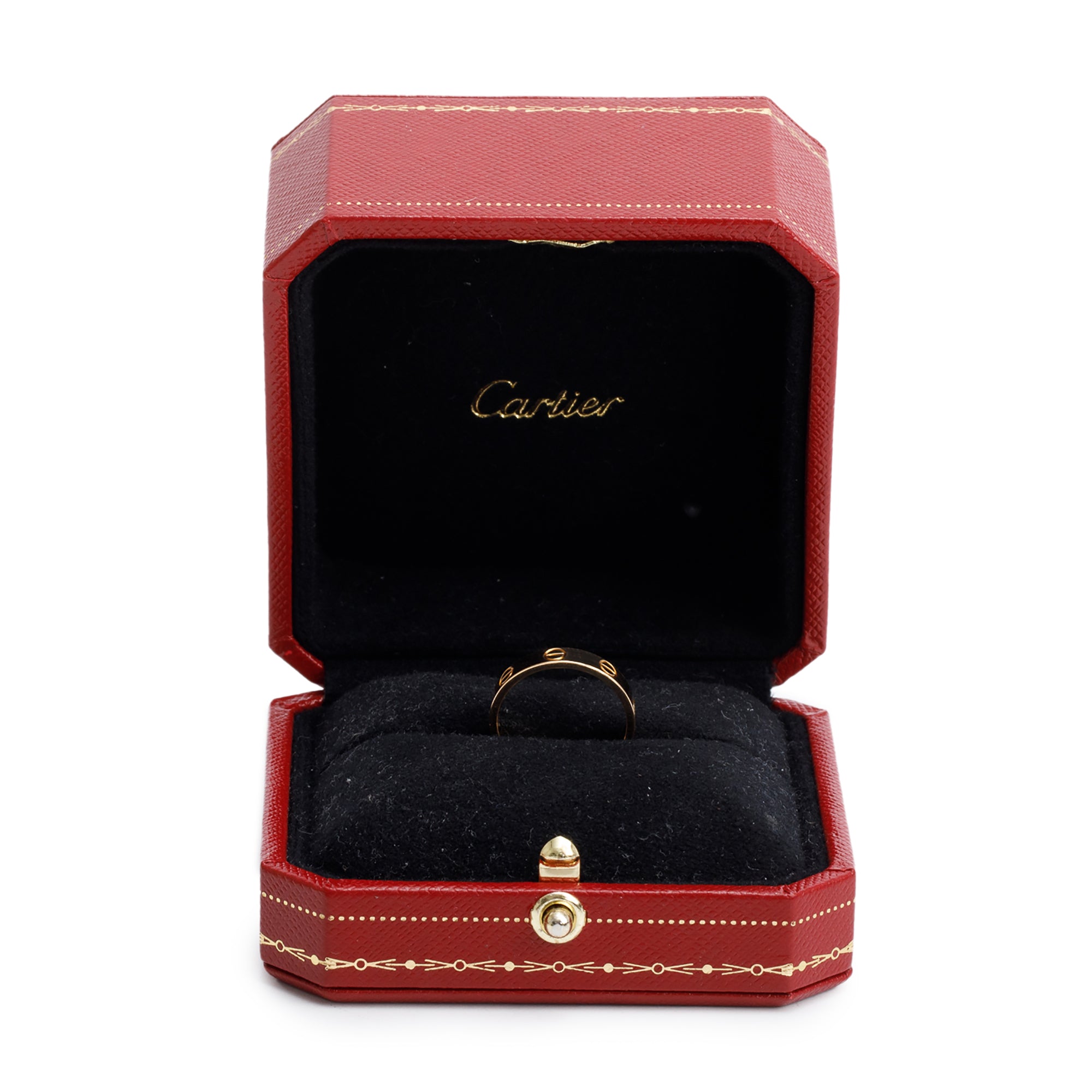 Cartier 18k Yellow Gold 3.6 mm Love Wedding Band Ring, Size 52 6 w/ Box