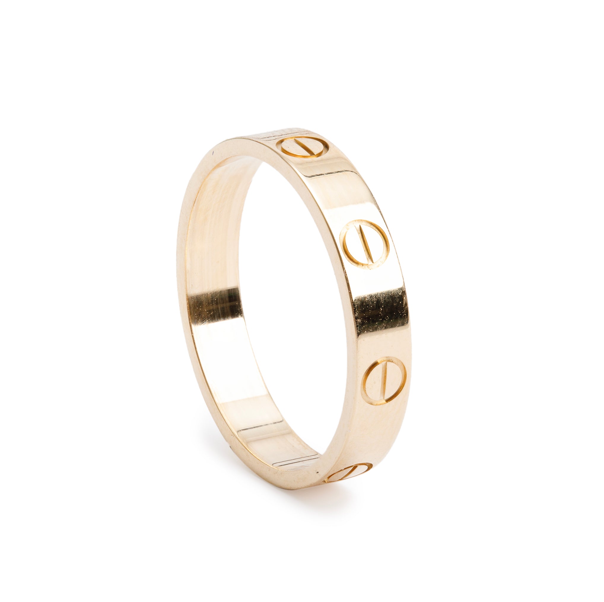 Cartier 18k Yellow Gold 3.6 mm Love Wedding Band Ring, Size 55 7.25