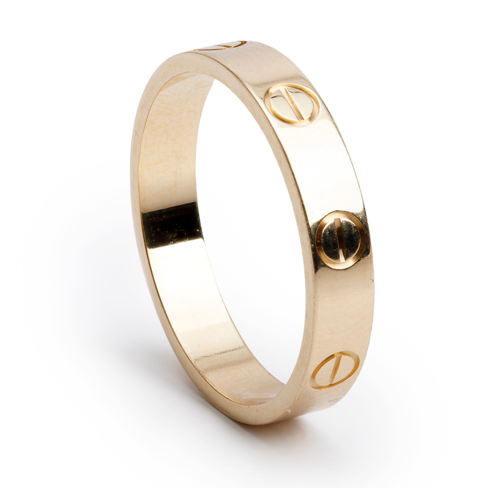 Cartier 18k Yellow Gold 3.6 mm Love Wedding Band Ring, Size 55 7.25