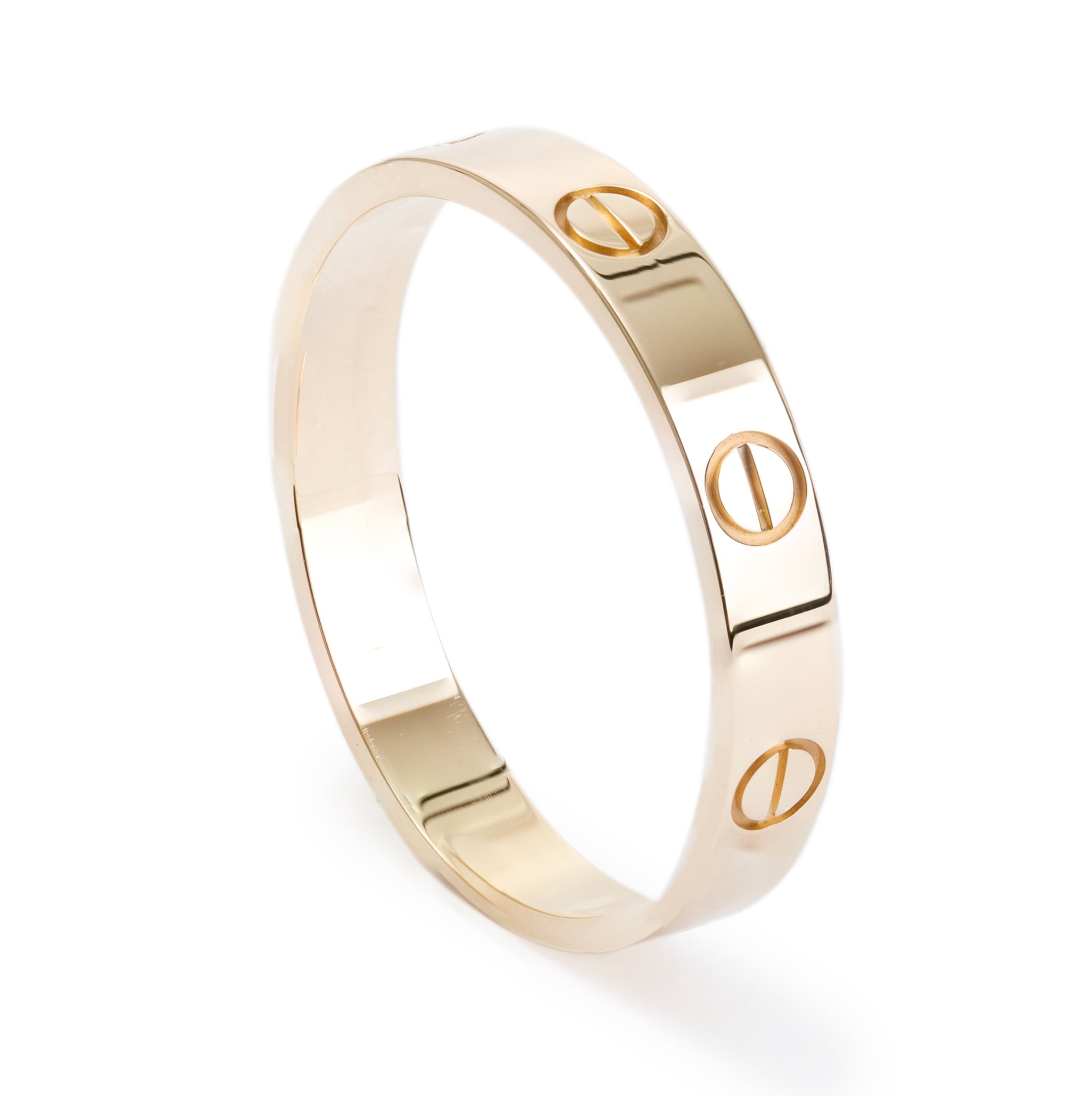 Cartier 18k Yellow Gold 3.6 mm Love Wedding Band Ring w/ Certificate