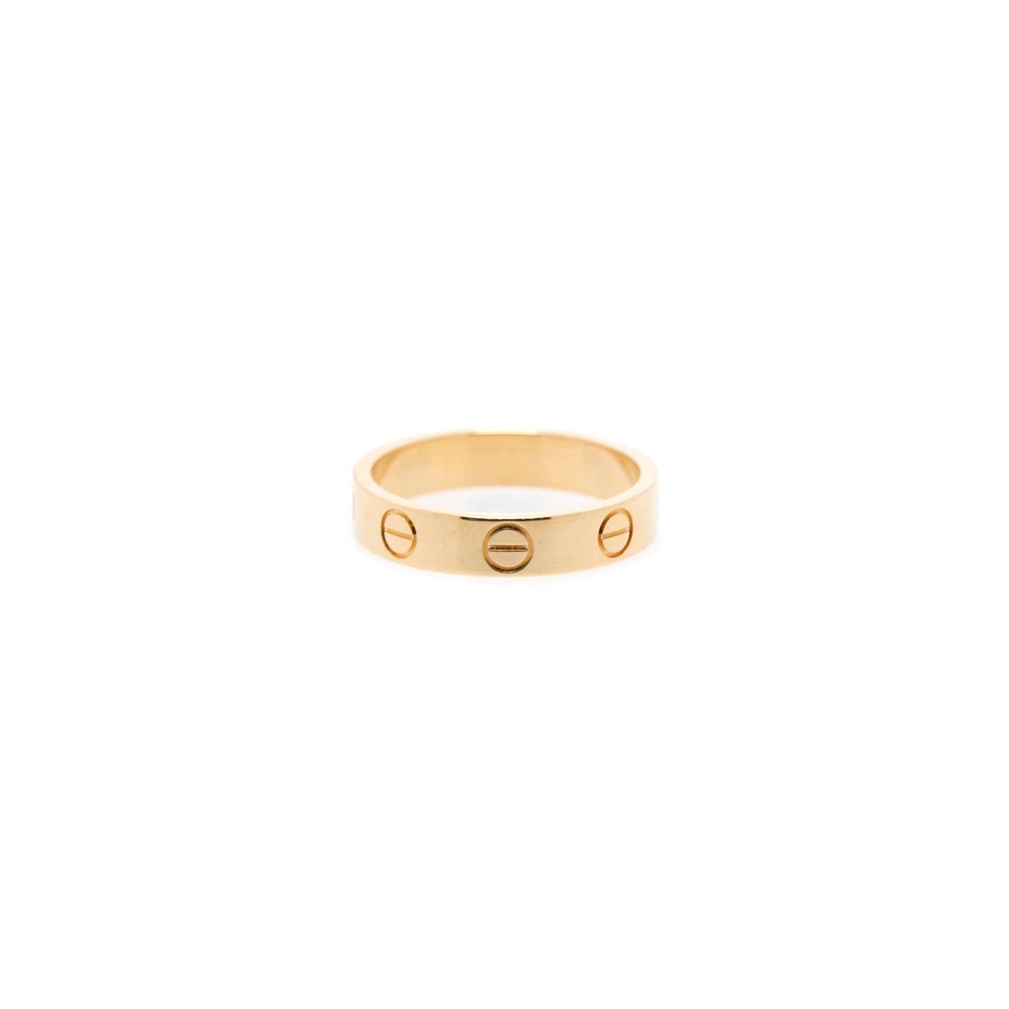 Cartier 18k Yellow Gold 3.6 mm Love Wedding Band Ring