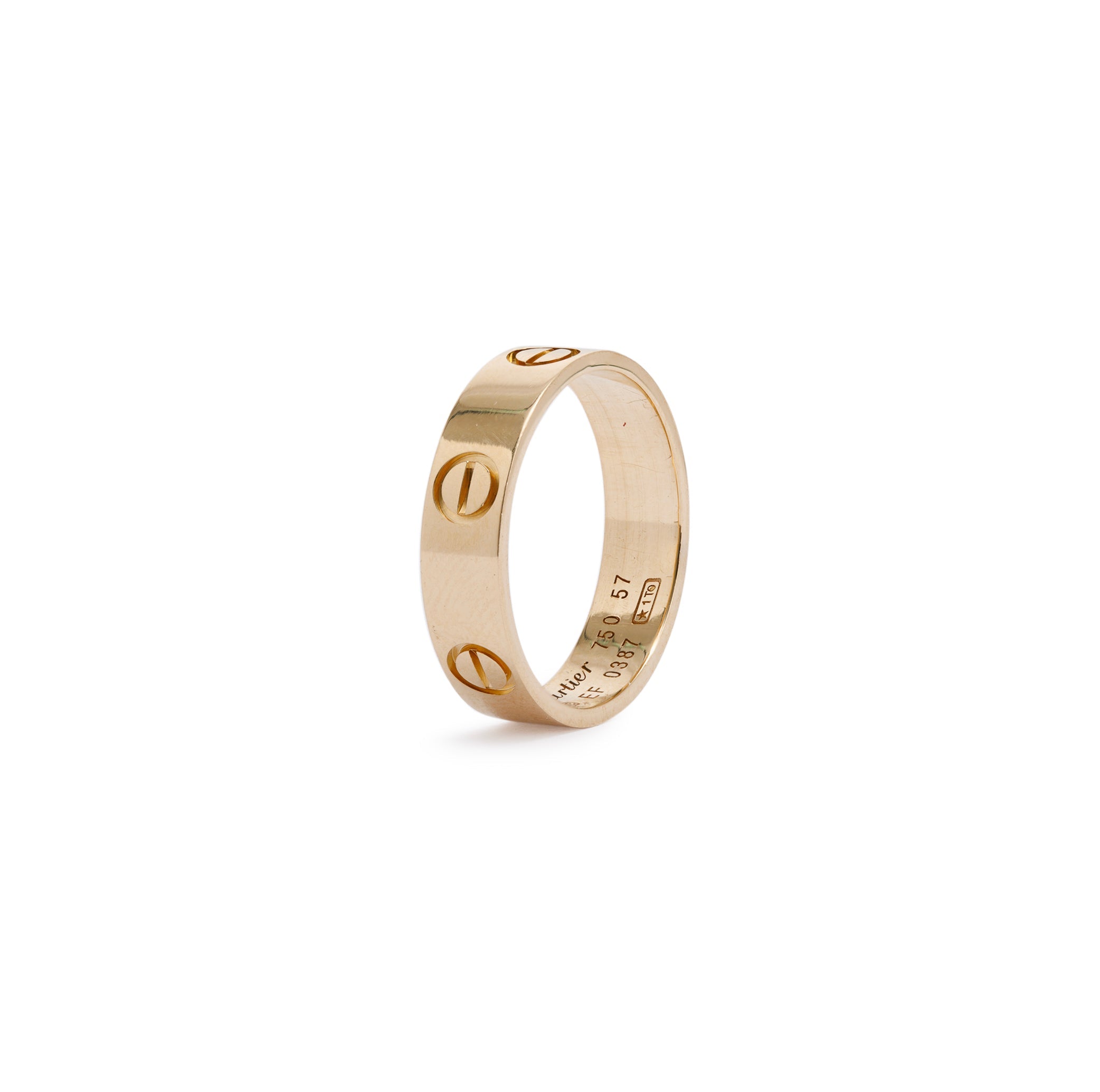 Cartier 18k Yellow Gold 5.5 MM Love Ring