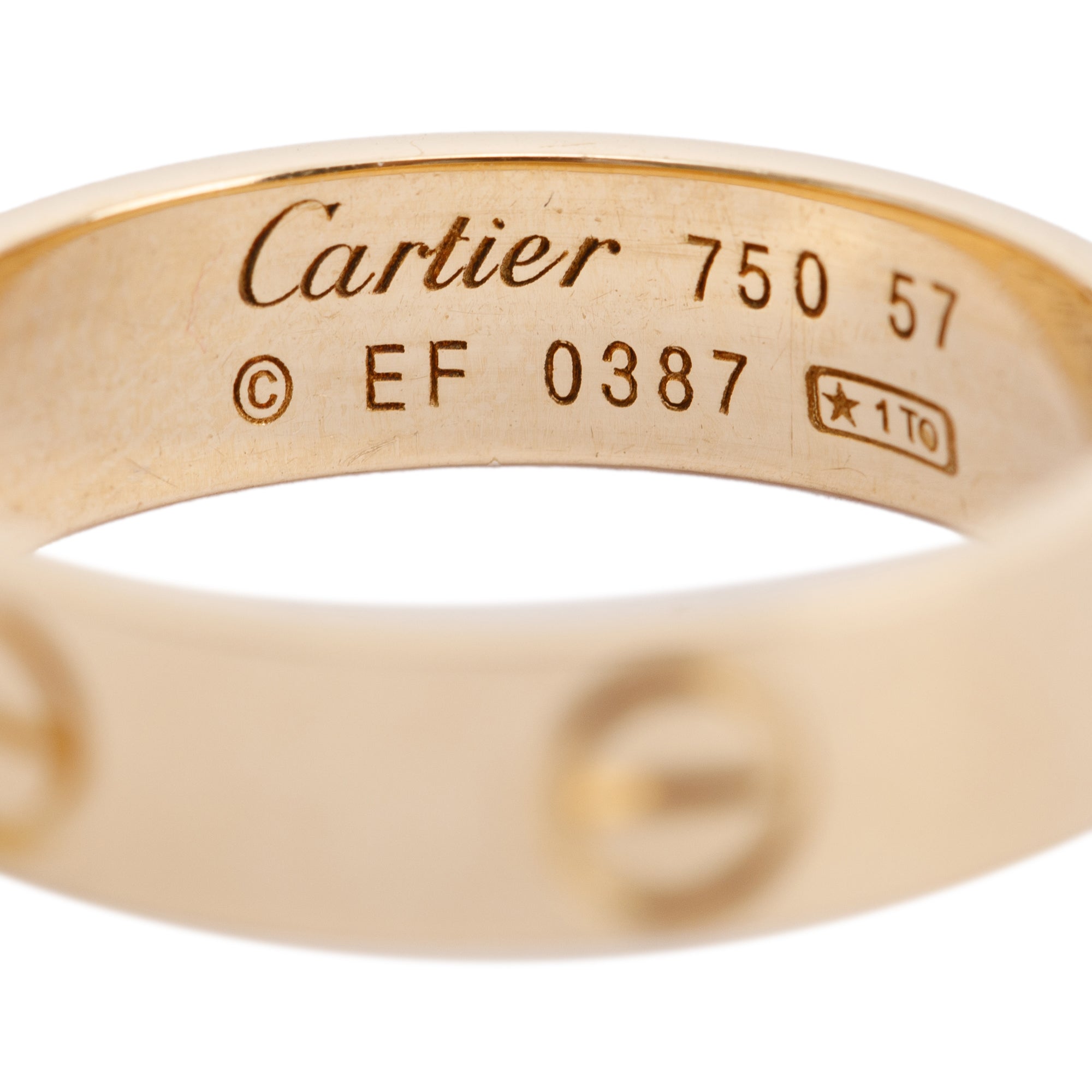 Cartier 18k Yellow Gold 5.5 MM Love Ring