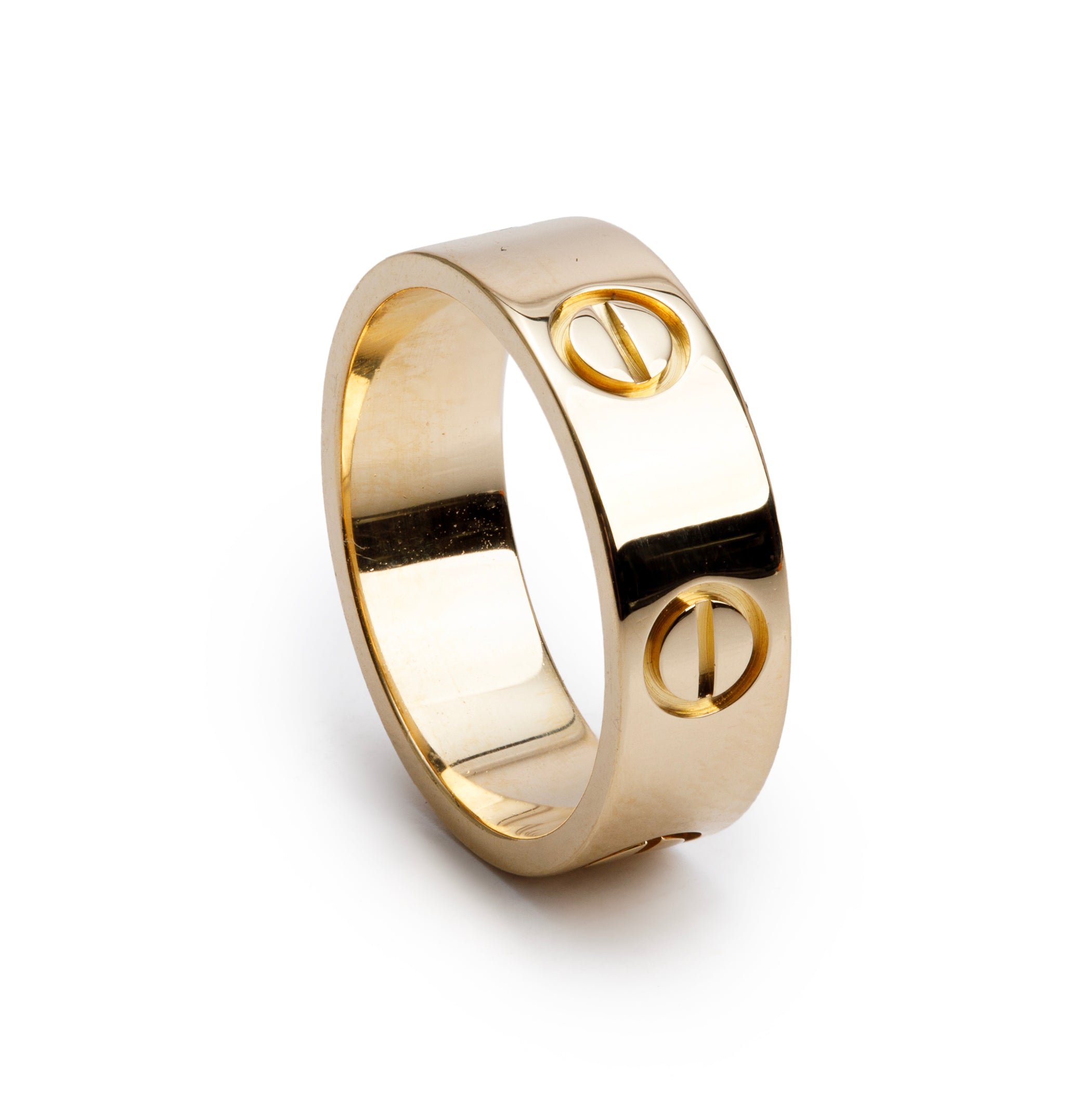 Cartier 18k Yellow Gold 5.5 MM Love Ring, Size 49 5