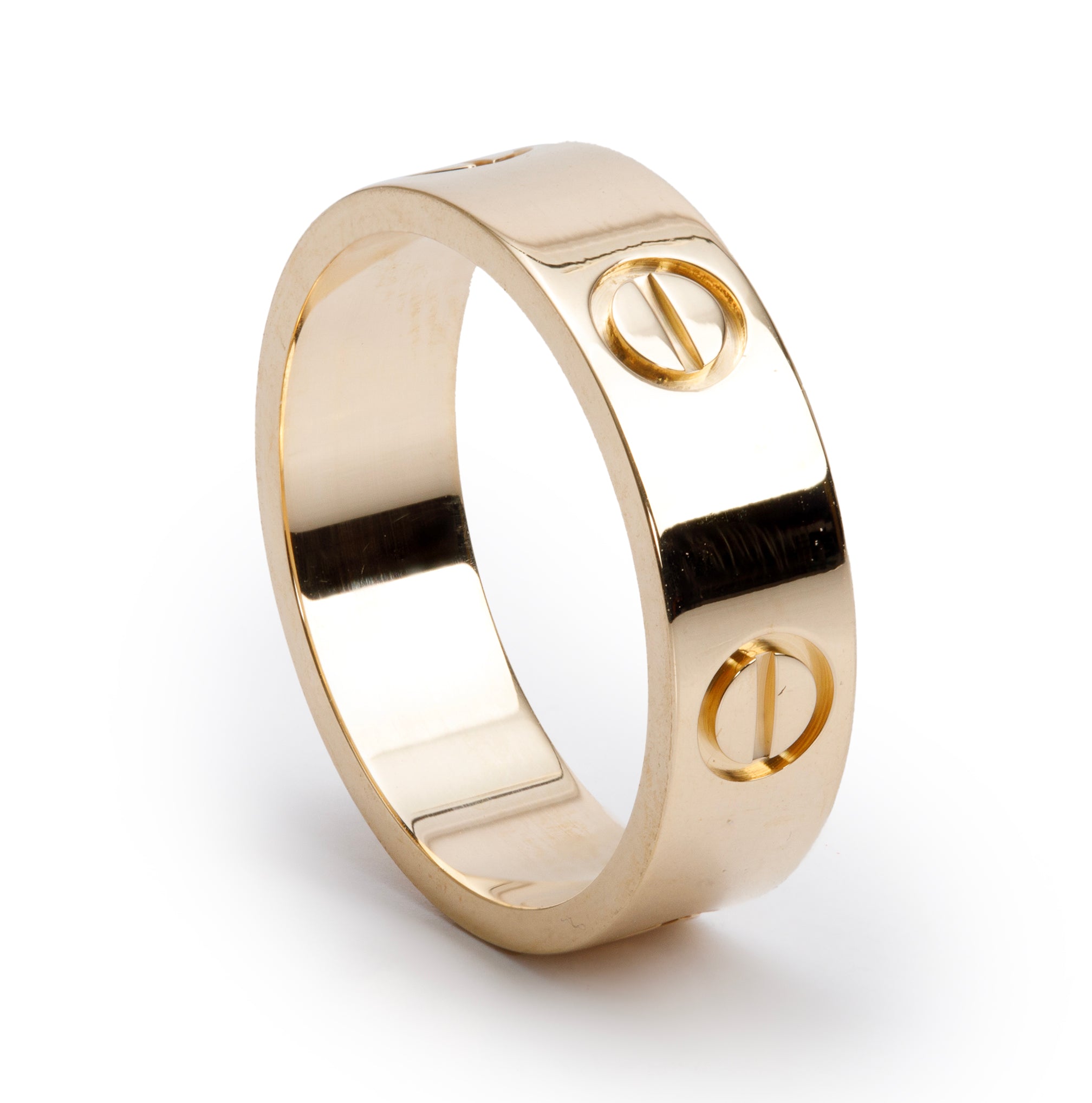 Cartier 18k Yellow Gold 5.5 MM Love Ring, Size 54 7