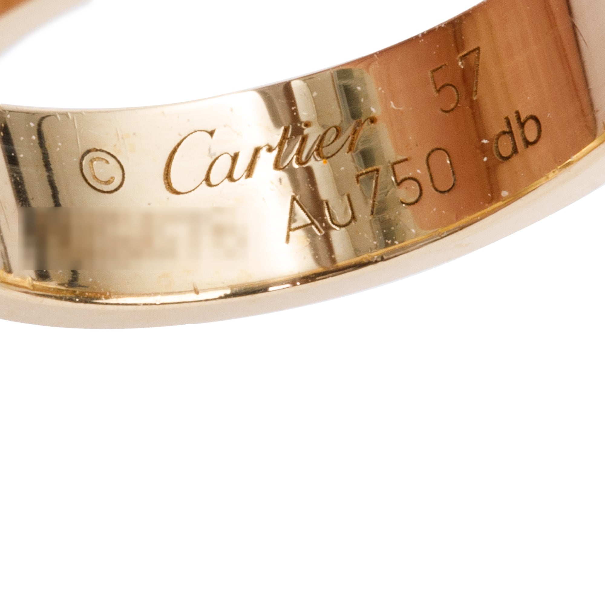 Cartier 18k Yellow Gold 5.5 MM Love Ring, Size 57 8.25 w/ Certificate