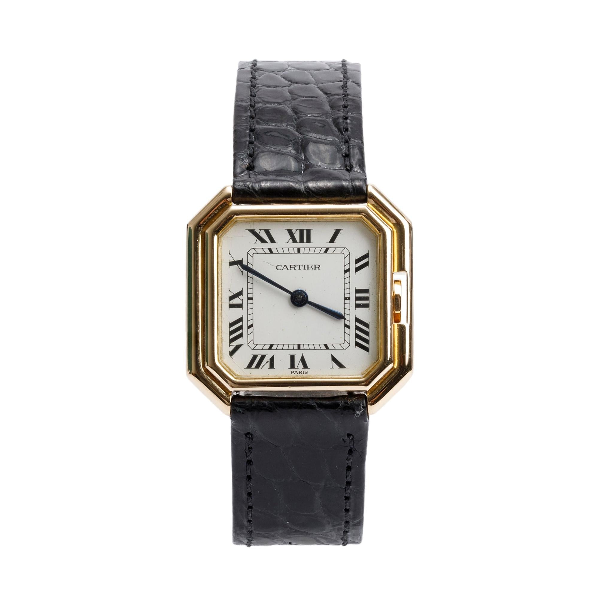 Cartier 18k Yellow Gold Ceinture 27 MM Watch, Medium Model