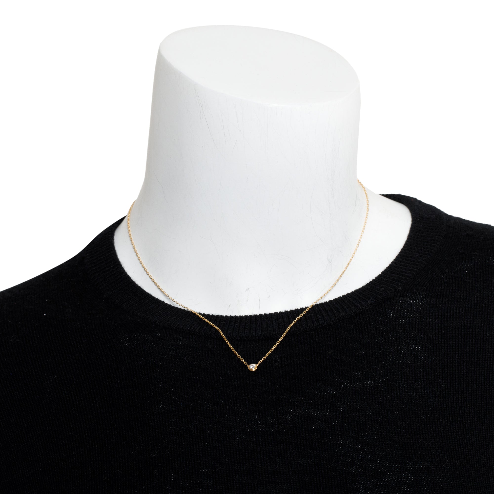 Cartier 18k Yellow Gold D'Amour Necklace, Small Model w/ Box