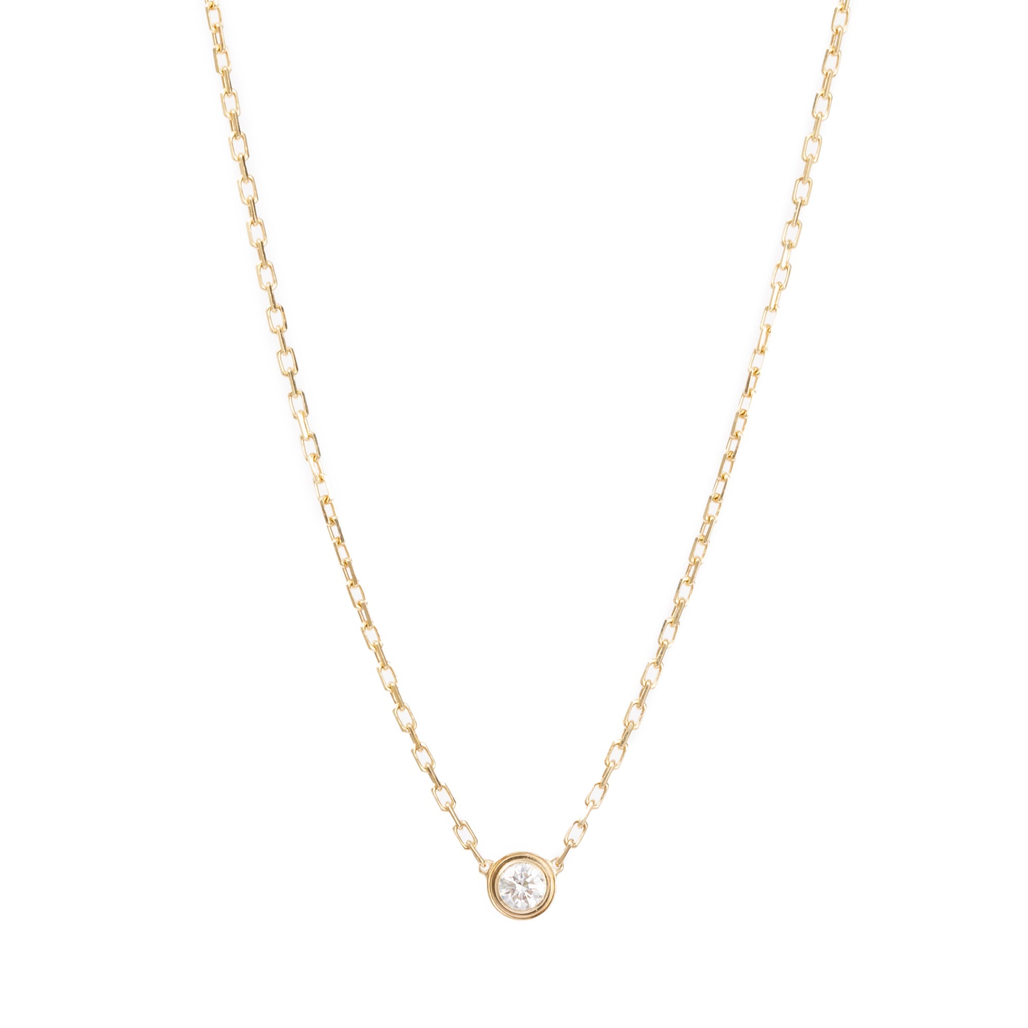 Cartier 18k Yellow Gold D'Amour Necklace, Small Model w/ Box