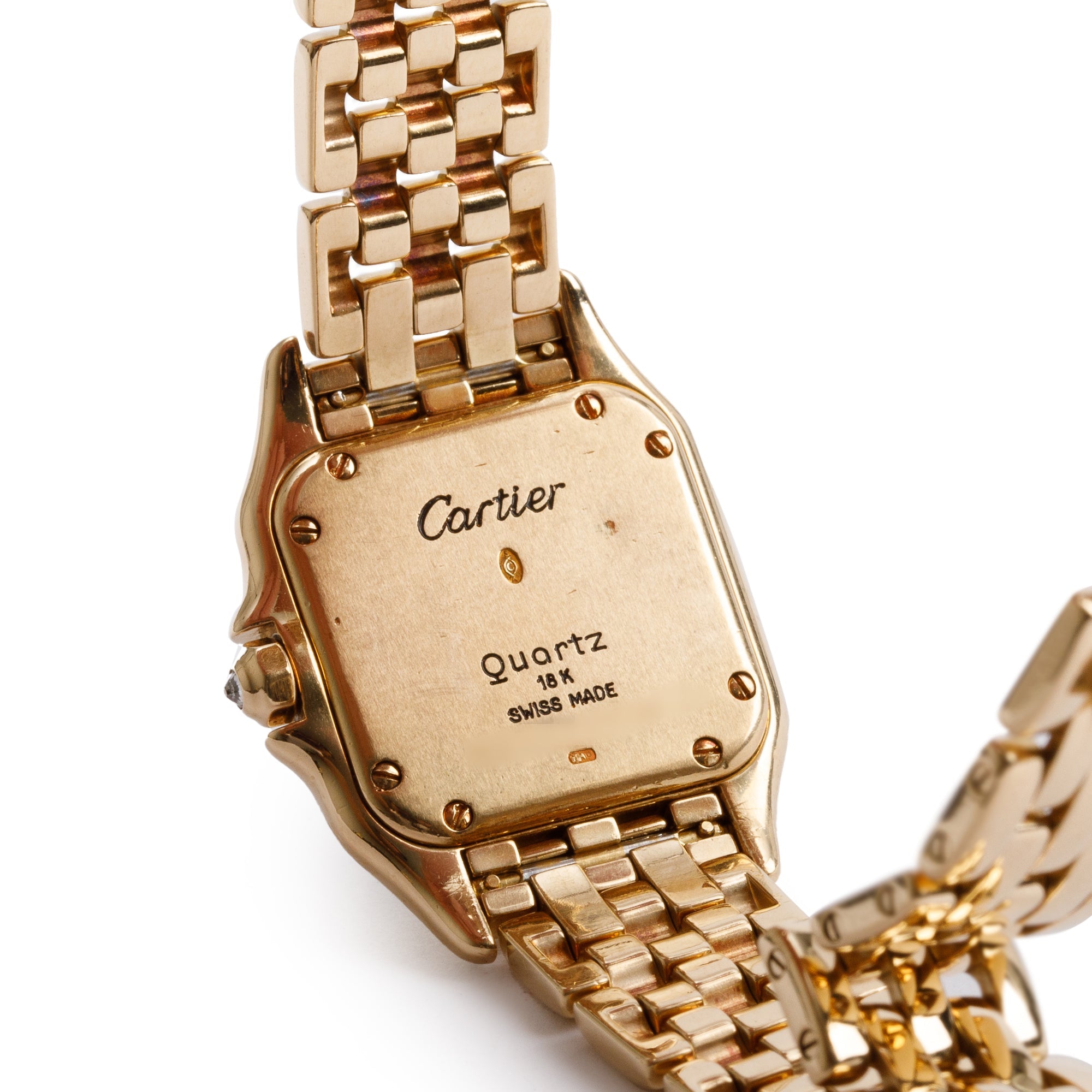 Cartier 18k Yellow Gold Diamond Bezel Panthere de Cartier Watch, Small Model w/ Box