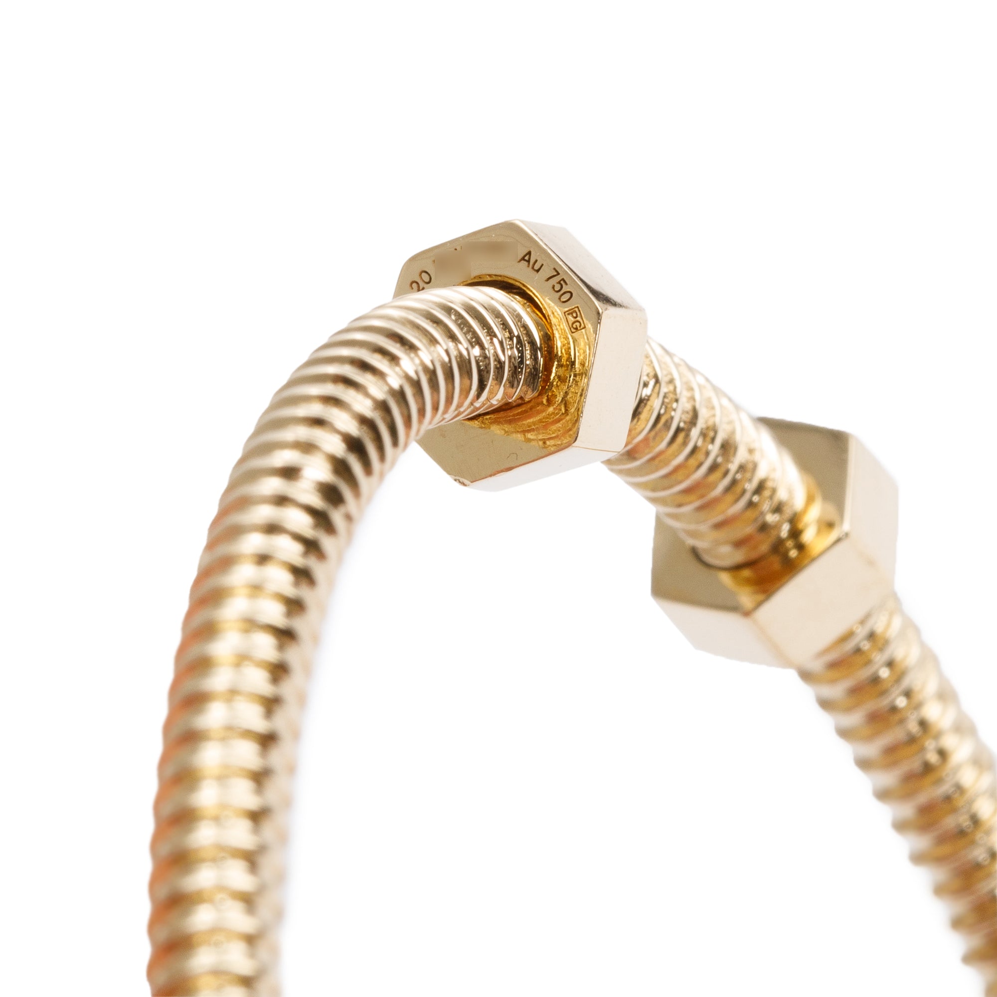 Cartier 18k Yellow Gold Ecrou de Cartier Bracelet, Size 20