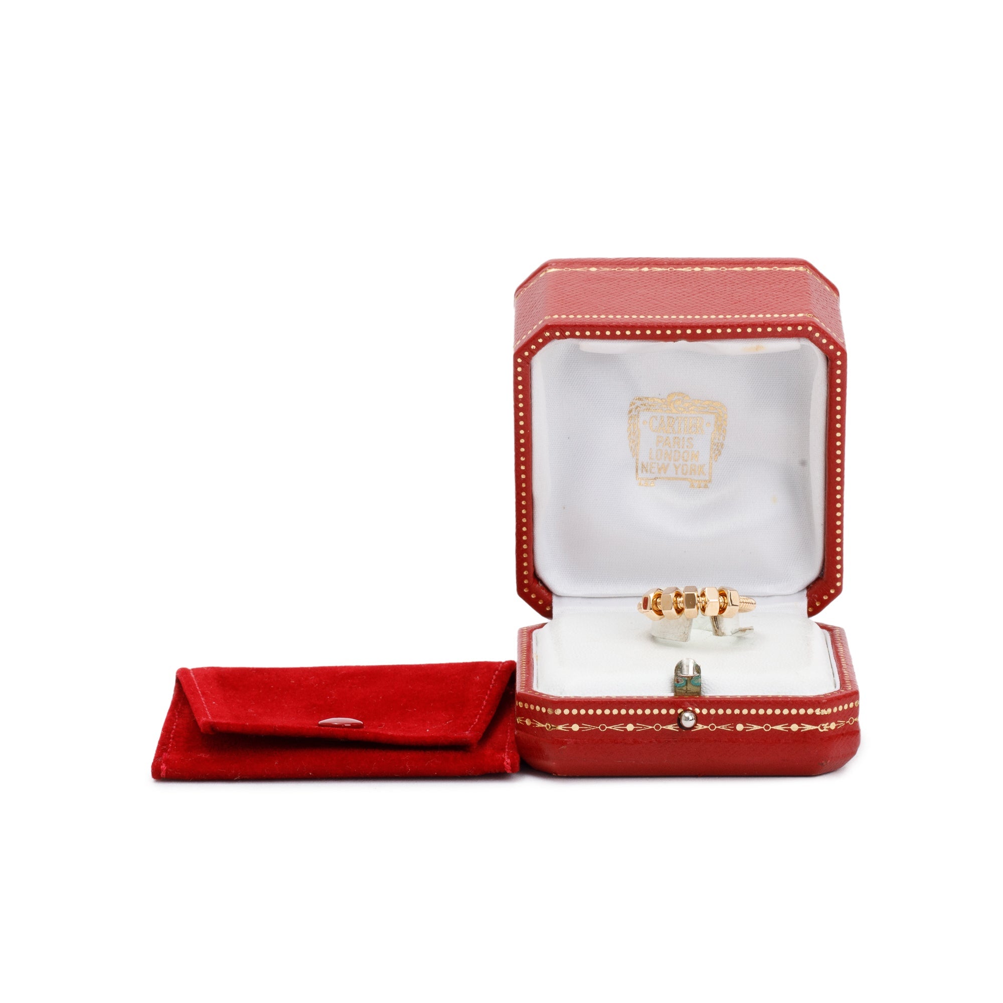 Cartier 18k Yellow Gold Ecrou de Cartier Ring, Size 53 6.25 w/ Box