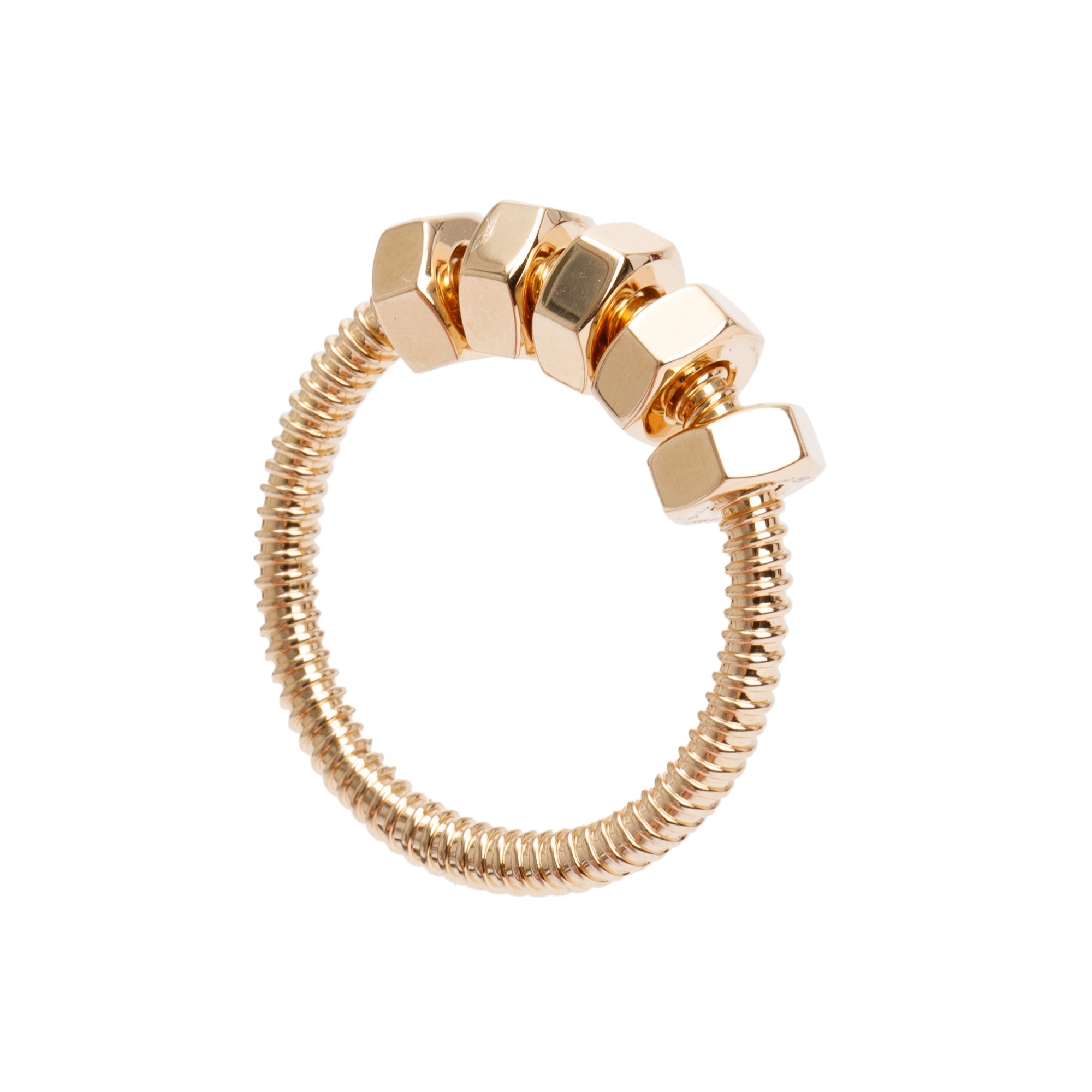 Cartier 18k Yellow Gold Ecrou de Cartier Ring, Size 53 6.25 w/ Box